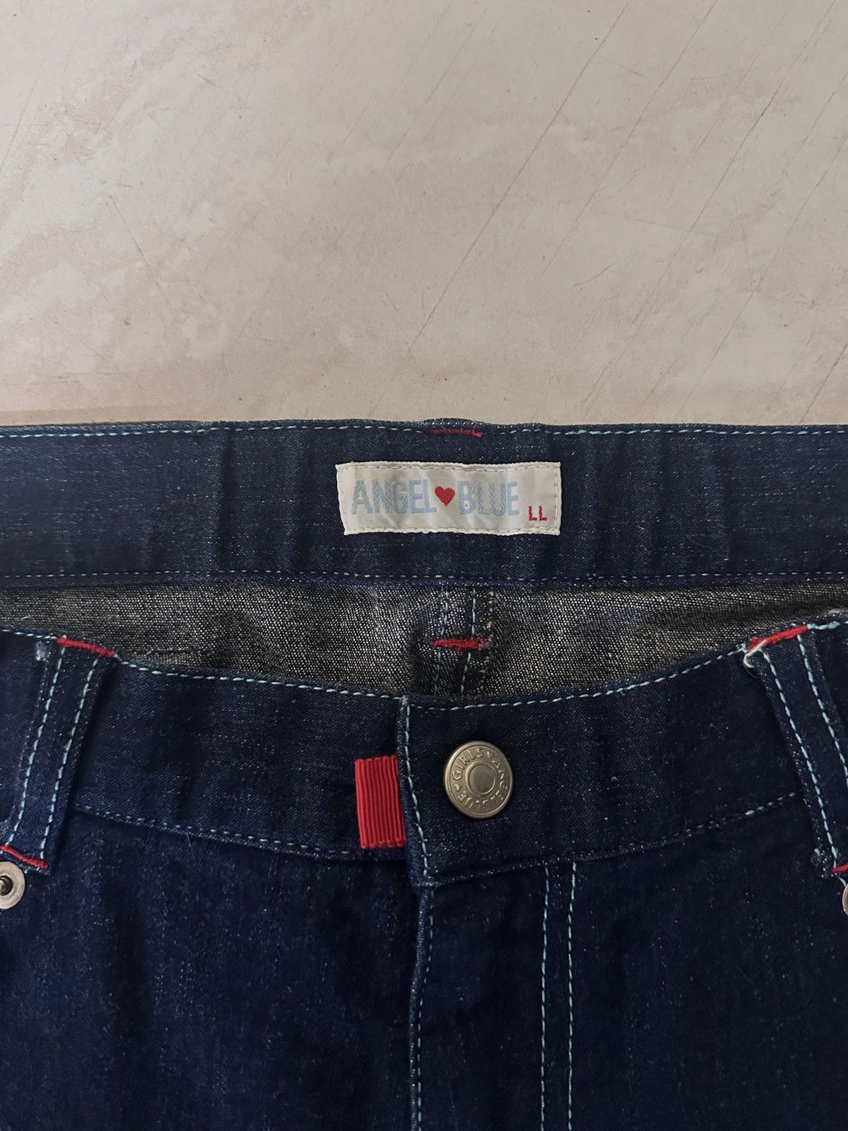 Angel Blue × Japanese Brand Angel Blue I ❤️ Angel Blue side tape jeans shorts Size 27" / US 4 / IT 40 - 3 Thumbnail