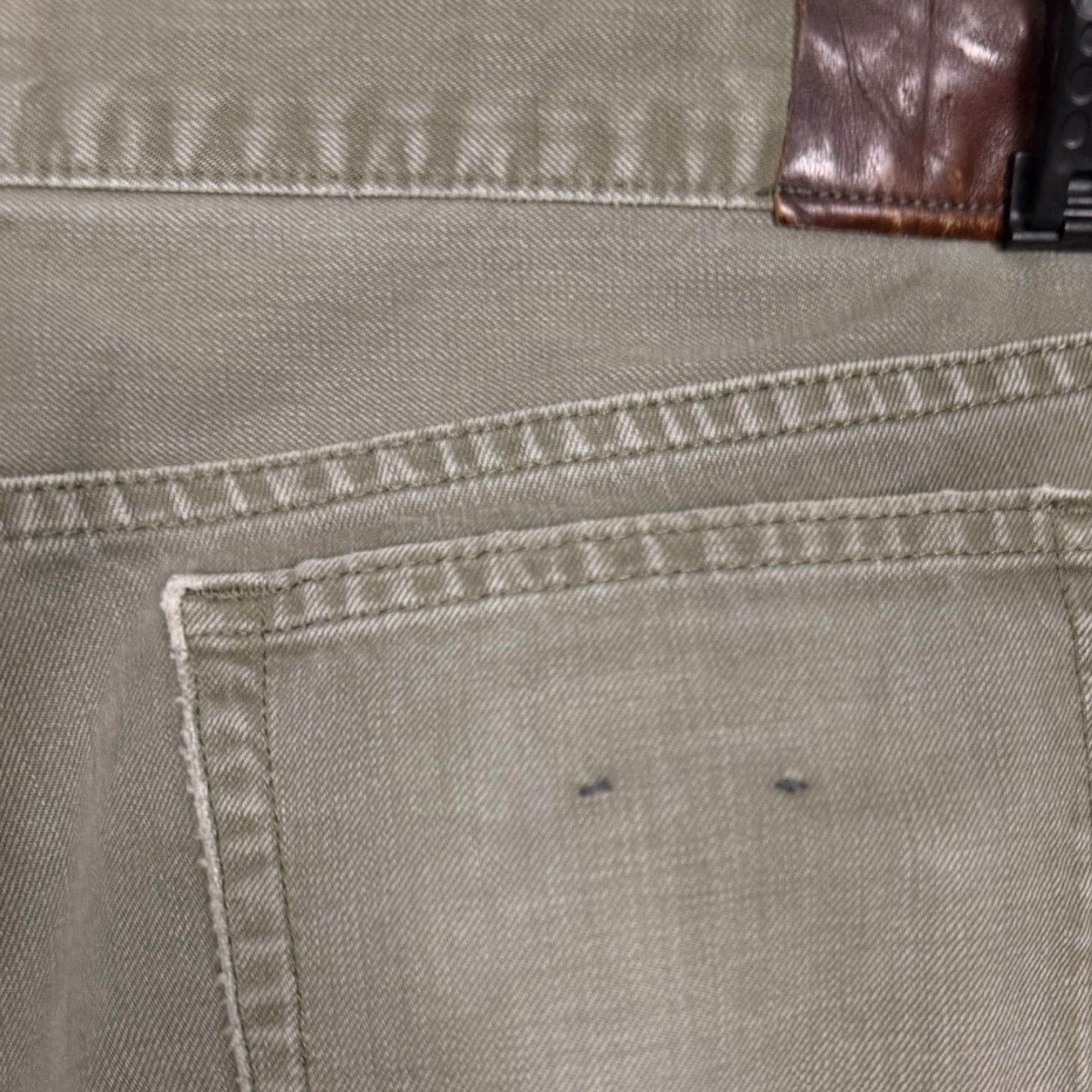 J.Crew J Crew Jeans Mens Green 484 Slim Straight Garment Dyed 34x34 Size US 34 / EU 50 - 9 Thumbnail
