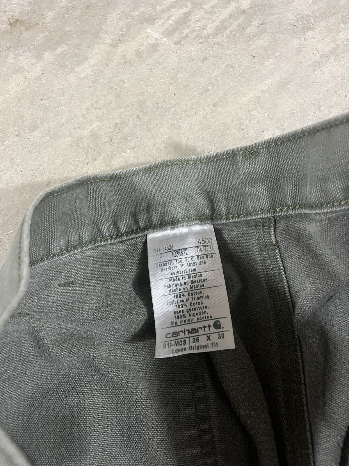 Carhartt Carhartt B11 MOS Work Pants Painted Faded Green Size US 36 / EU 52 - 5 Thumbnail