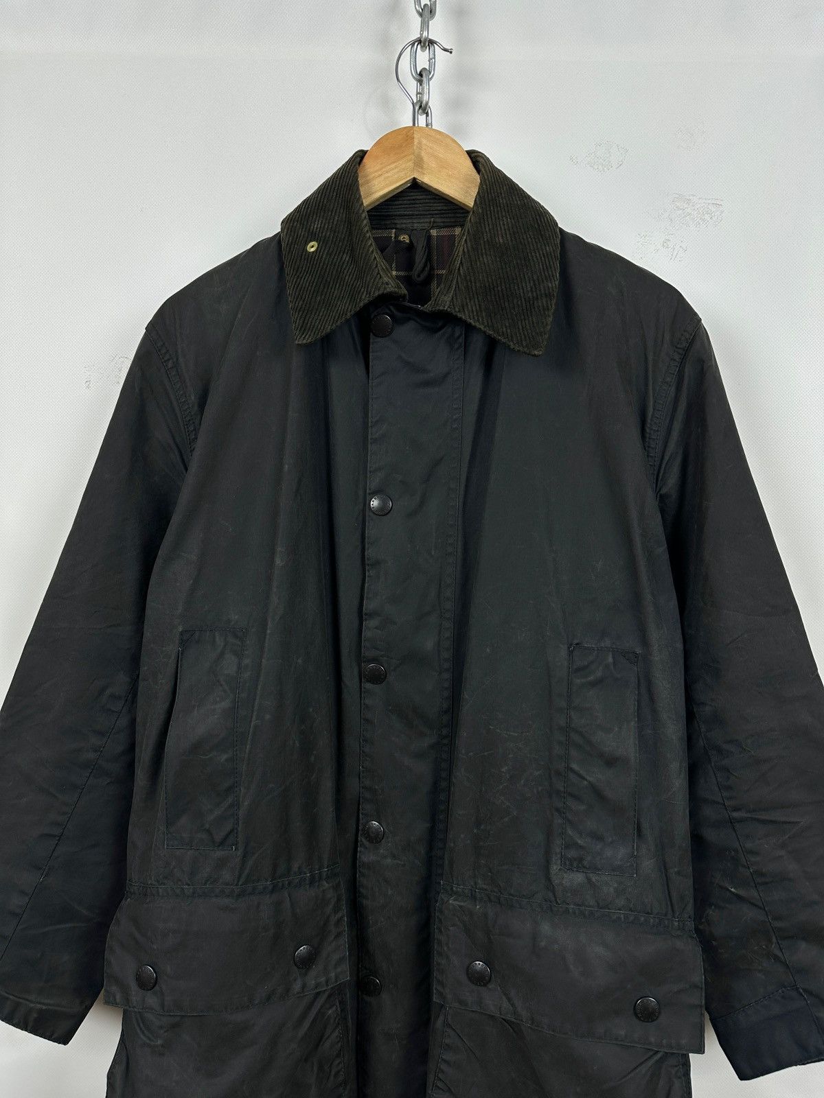 Barbour Vintage Barbour Border Waxed Coat Jacket Made in England Size US S / EU 44-46 / 1 - 5 Thumbnail