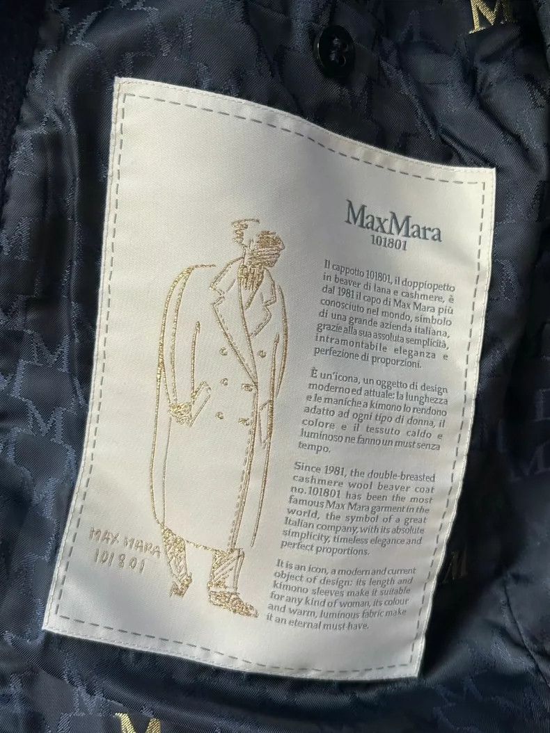 Max Mara Max Mara Blue 101801 Classic Coat Size XS / US 0-2 / IT 36-38 - 8 Thumbnail