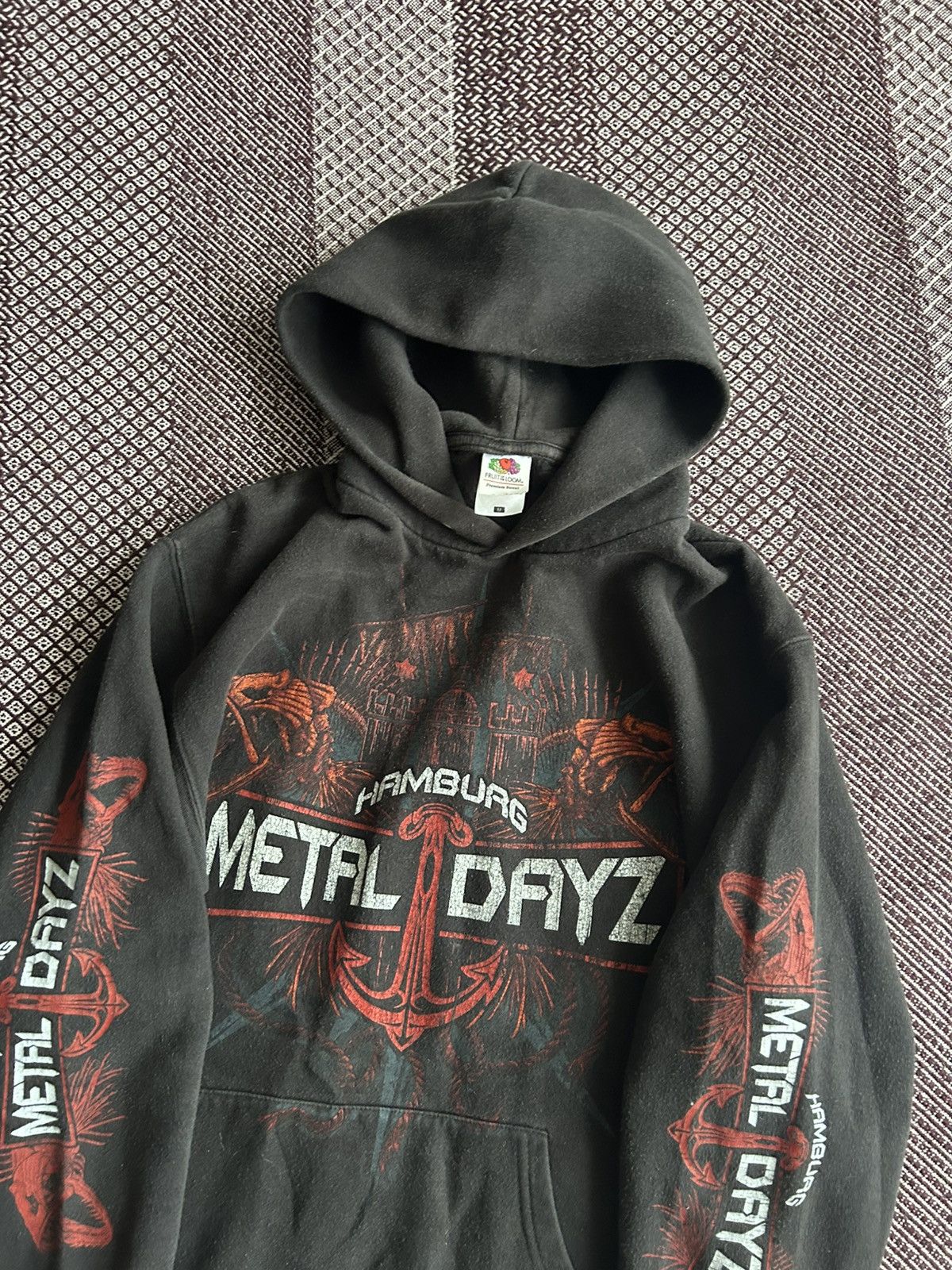 Vintage Vintage Metal Dayz Overprint Hoodie Merch 00s Size M Rare Size US M / EU 48-50 / 2 - 7 Thumbnail