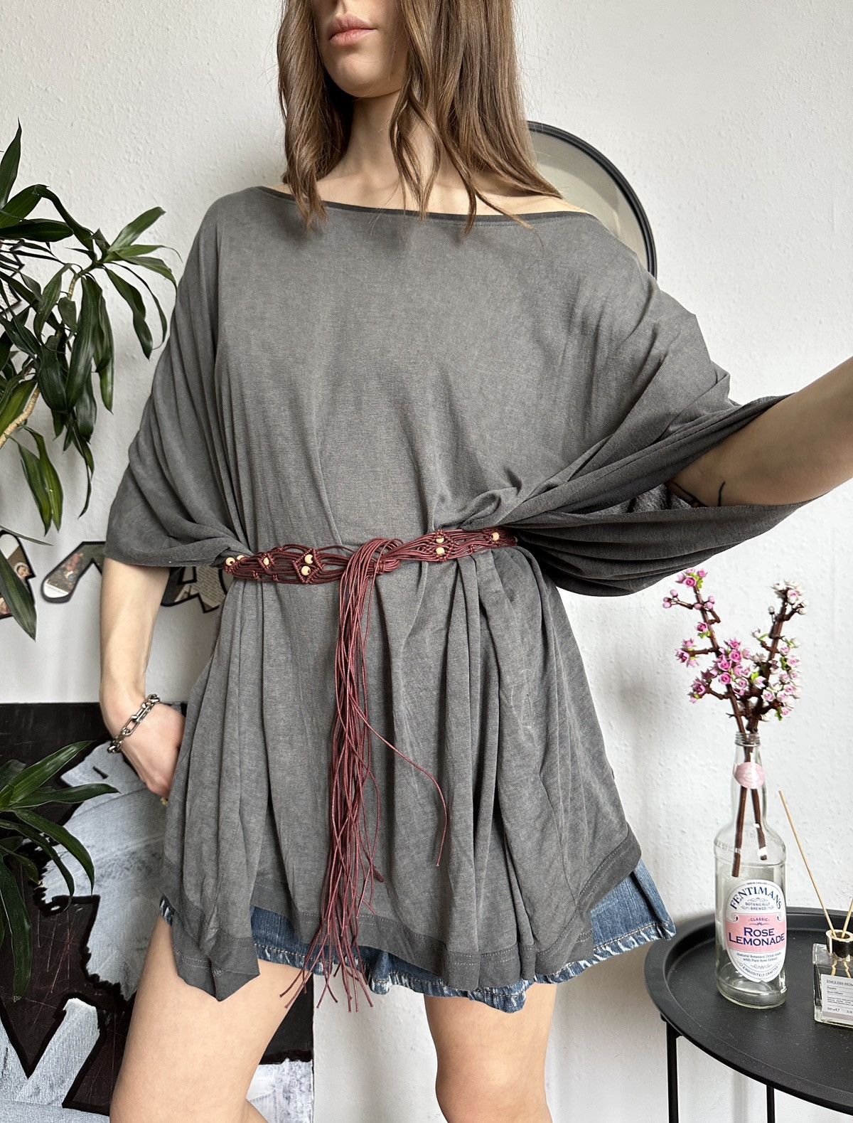 Diesel New Diesel Slouchy Wide Baggy Indie Sleaze Blouse Size ONE SIZE - 3 Thumbnail
