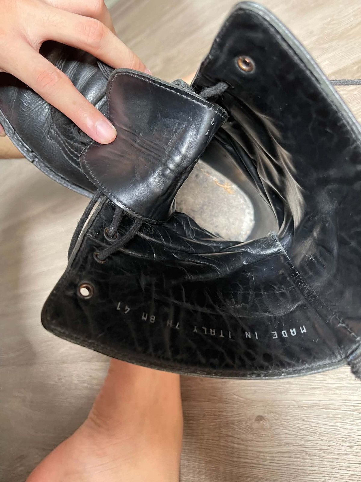 Dior DIOR HOMME AW07 "Navigate" COMBAT BOOTS BY HEDI SLIMANE Size US 8.5 / EU 41-42 - 8 Thumbnail