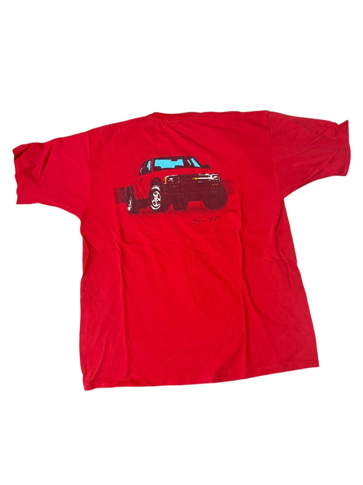 Other × Vintage Vintage 90s Chevrolet S-10 Pickup Truck T Shirt Size US XL / EU 56 / 4 - 1 Thumbnail