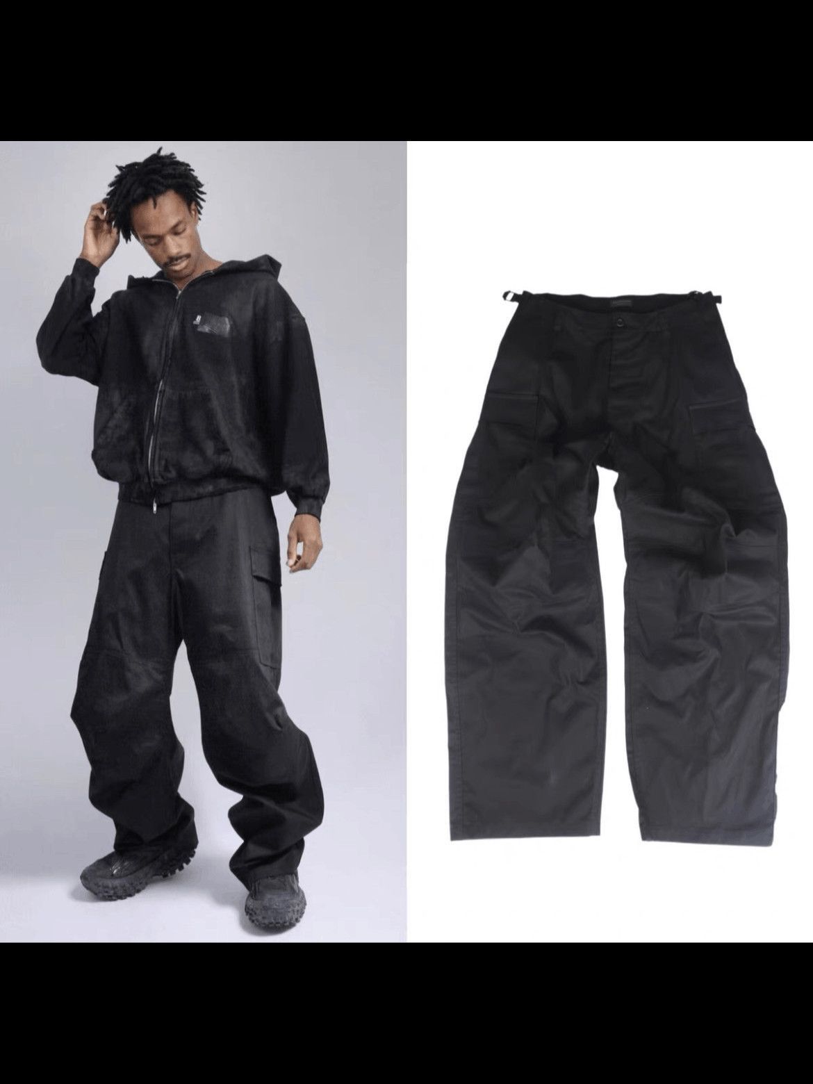 Balenciaga Sz M Balenciaga 22AW Black Kick Cargo-2507 Size US 32 / EU 48 - 9 Thumbnail