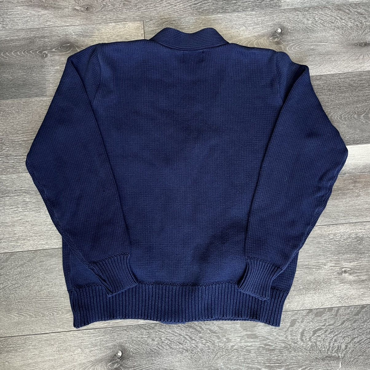 J.Crew × Vintage Vintage 80s J. Crew Outfitters Blank Cotton Sweater Cardigan Size L / US 10 / IT 46 - 6 Thumbnail