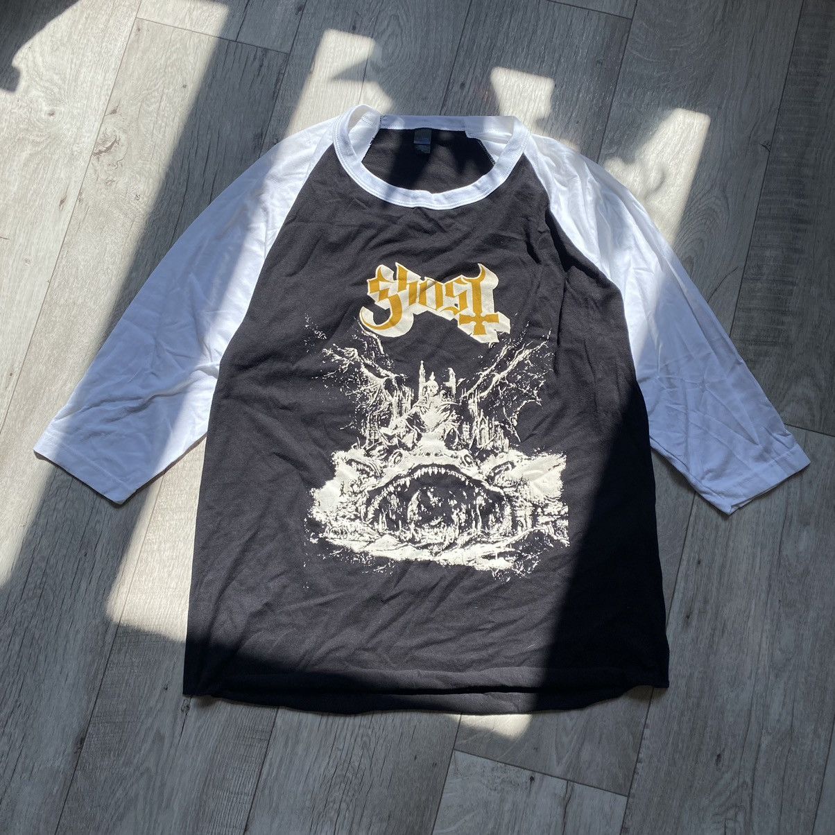 Band Tees × Vintage VINTAGE GHOST BAND SCEAM DEMON FACE LONG SLEEVE T SHIRT Size US M / EU 48-50 / 2 - 1 Thumbnail