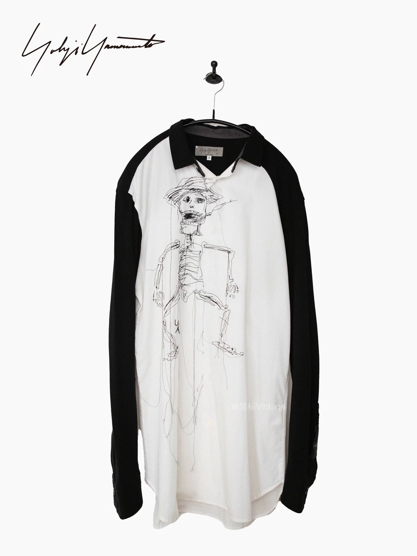 Yohji Yamamoto Yohji Yamamoto 19AW Vtg Asakura Embroidered White Shirt Size US L / EU 52-54 / 3 - 1 Thumbnail
