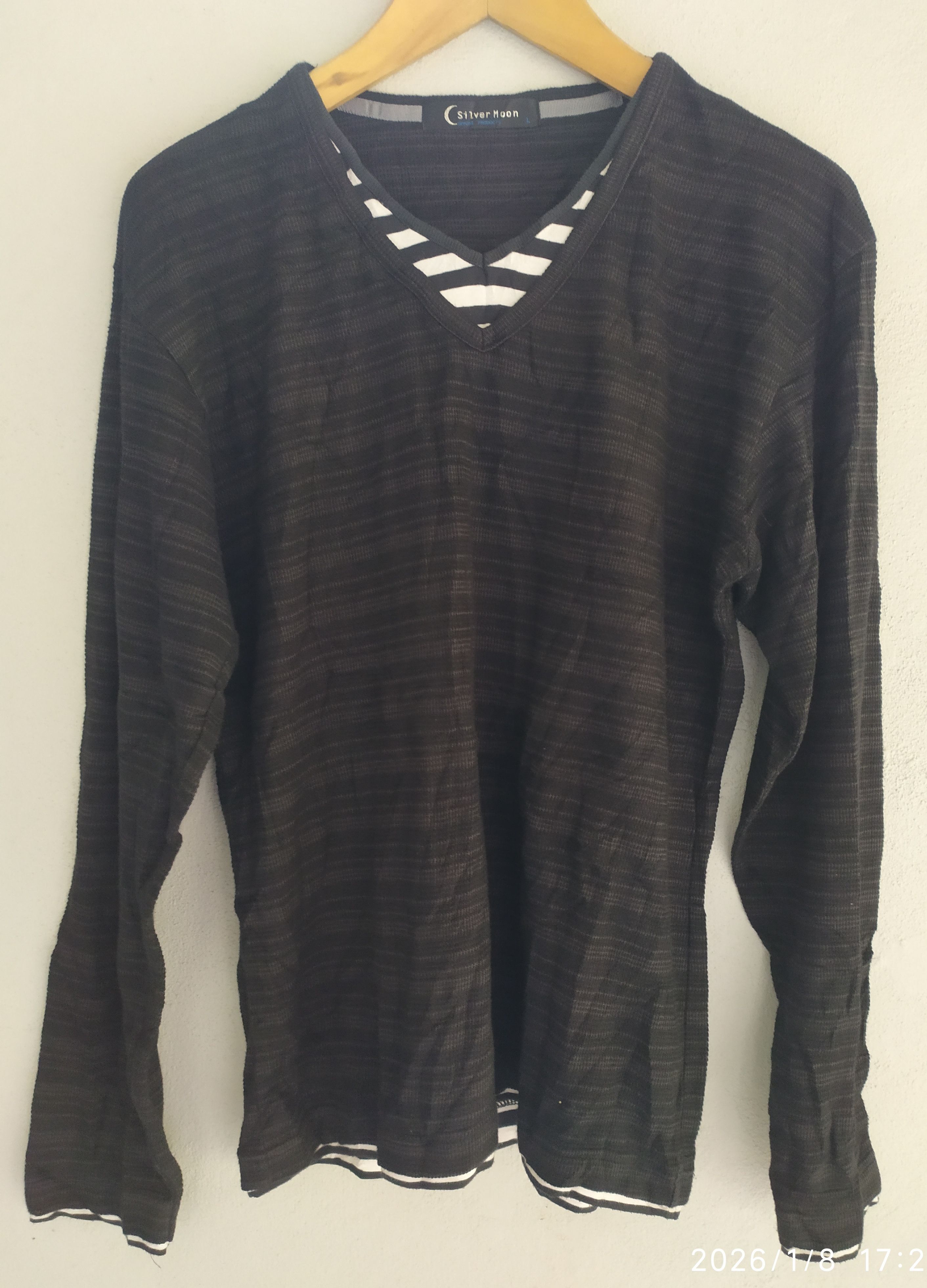 If Six Was Nine 2000s Silver moon Dauble Layer long sleeve L.G.B style Size US L / EU 52-54 / 3 - 1 Thumbnail