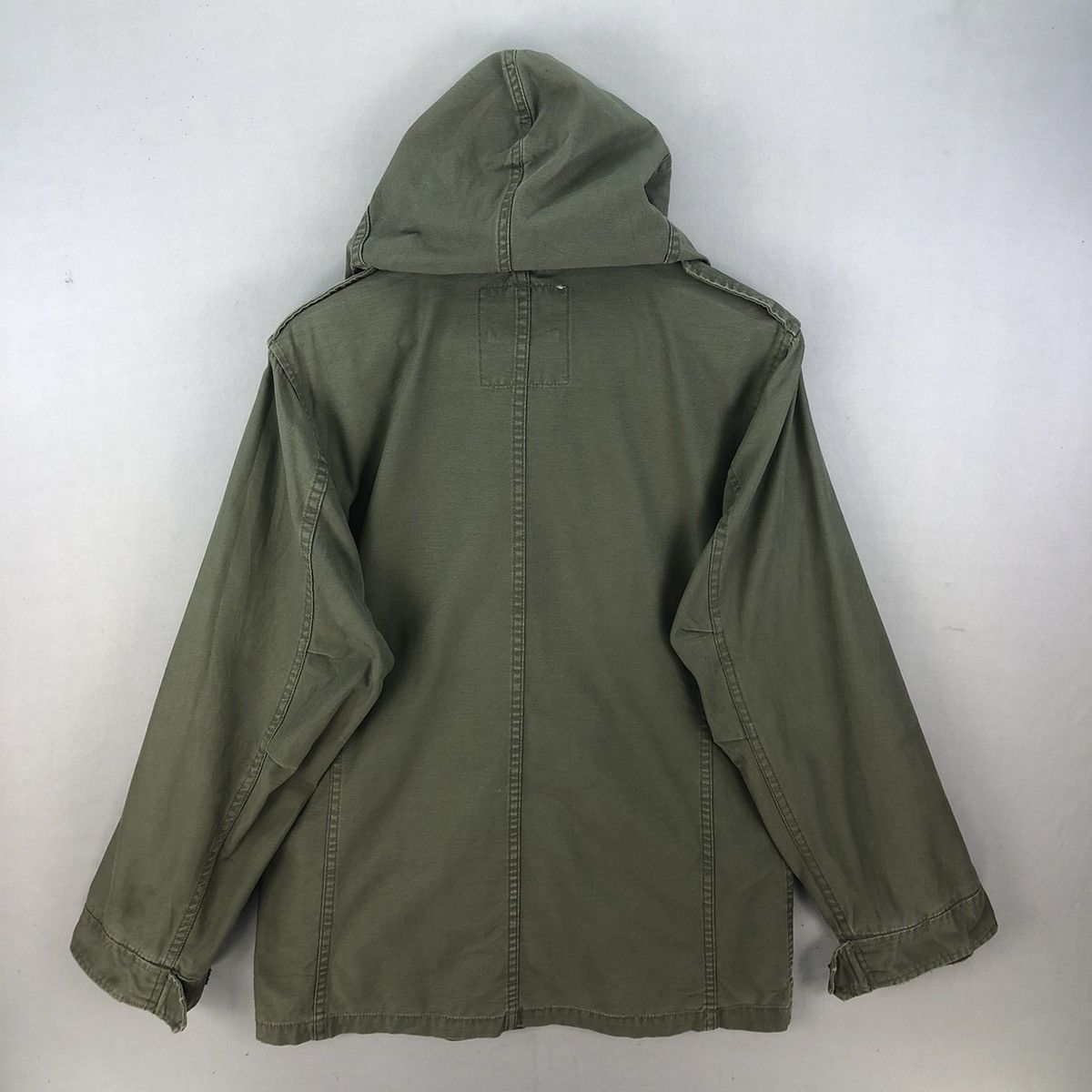 Japanese Brand Vintage Back Number Army Utility Slant Pocket Jacket Size US S / EU 44-46 / 1 - 14 Thumbnail