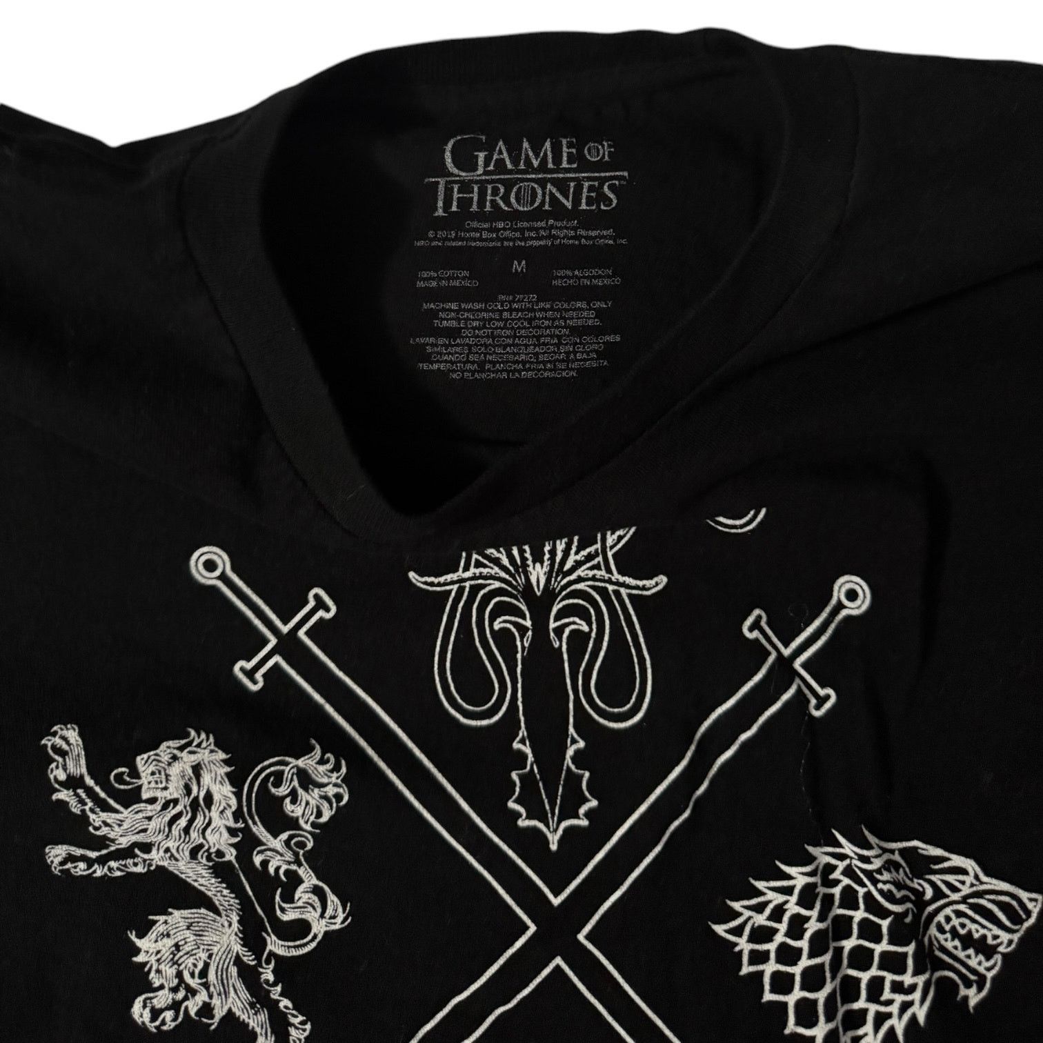 Other Game of Thrones T Shirt Black with White Sigils Medium Size US M / EU 48-50 / 2 - 2 Thumbnail