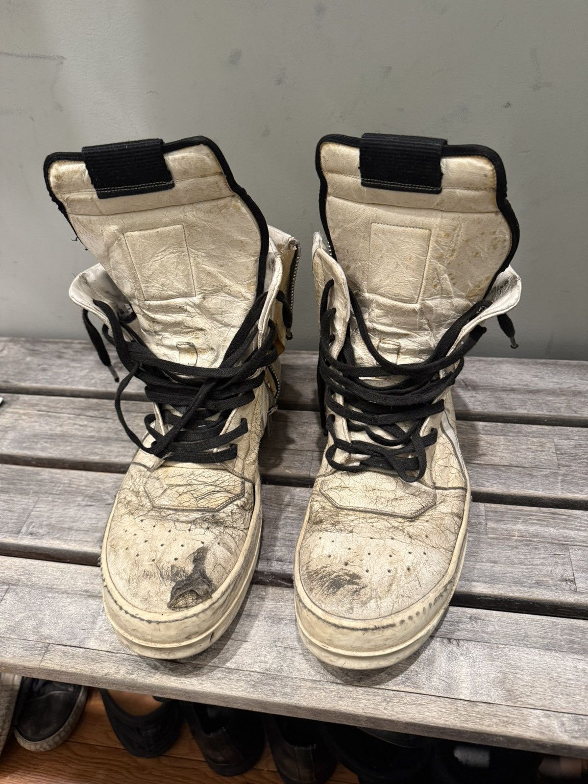 Rick Owens Rick Owens Geobaskets Size US 12 / EU 45 - 2 Thumbnail