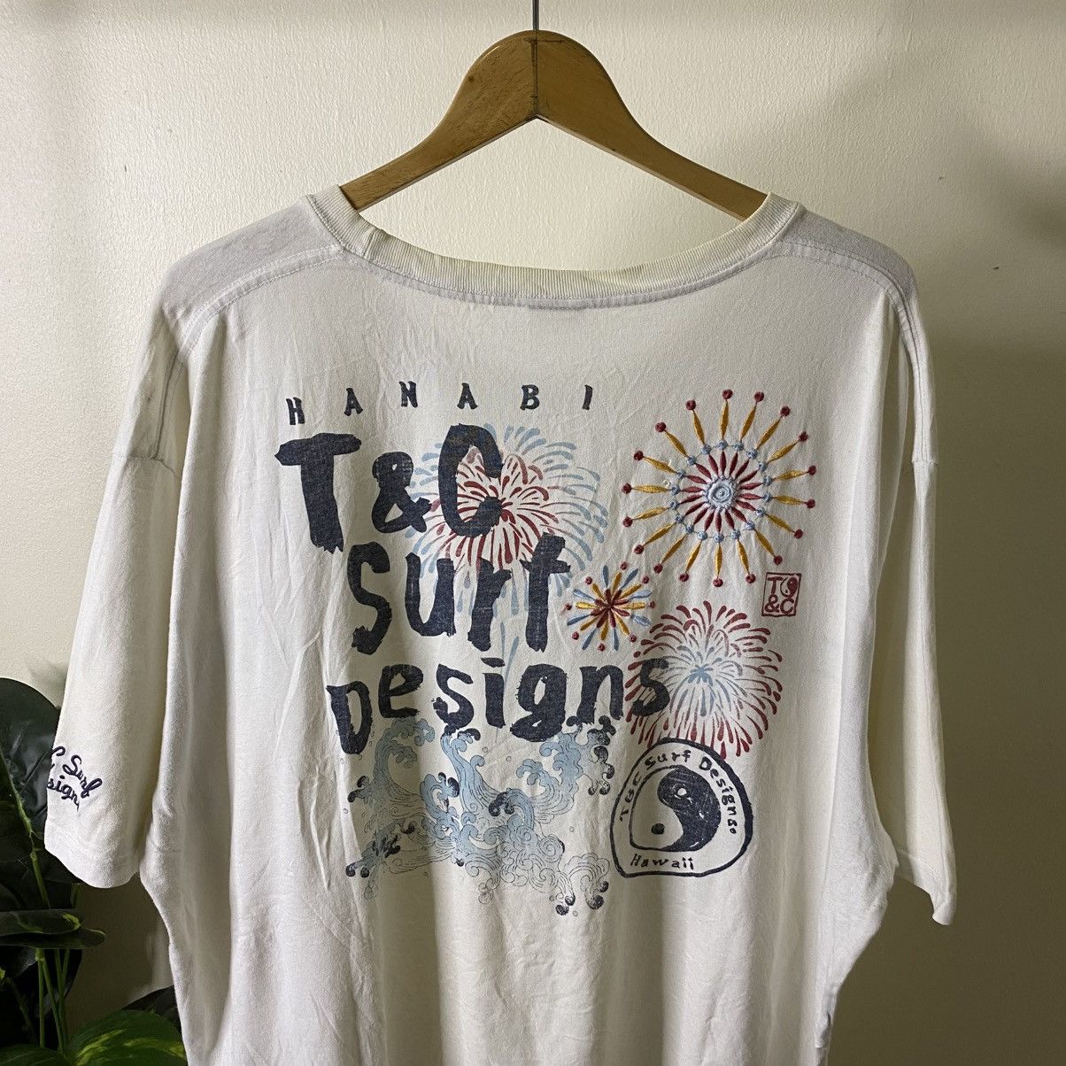 Vintage Y2K T&C Surf Crazy Back Graphic Surfing T Shirt Size US XXL / EU 58 / 5 - 2 Thumbnail