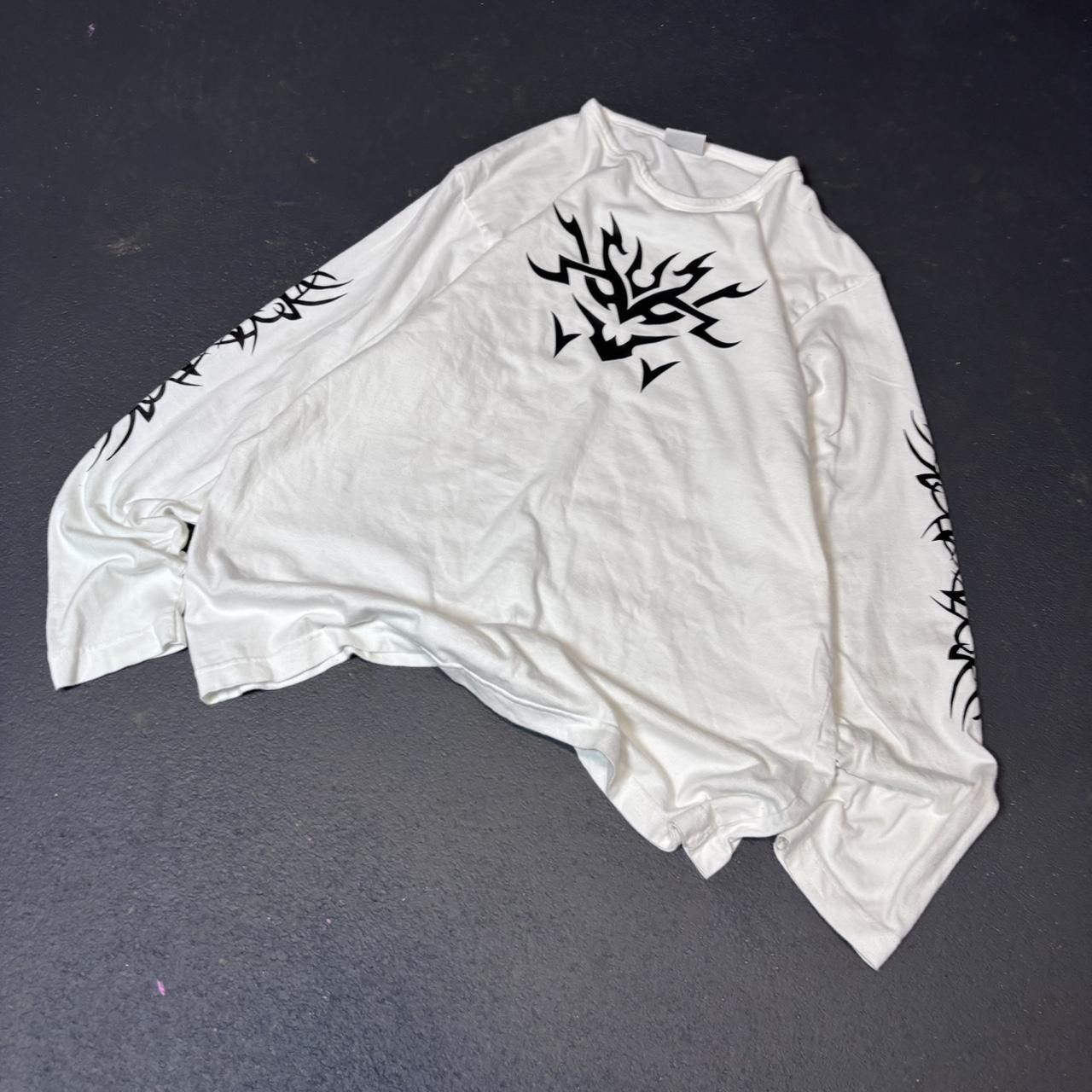 Japanese Brand × Vintage Vintage y2k 90s tribal long sleeve shirt Size US L / EU 52-54 / 3 - 2 Thumbnail