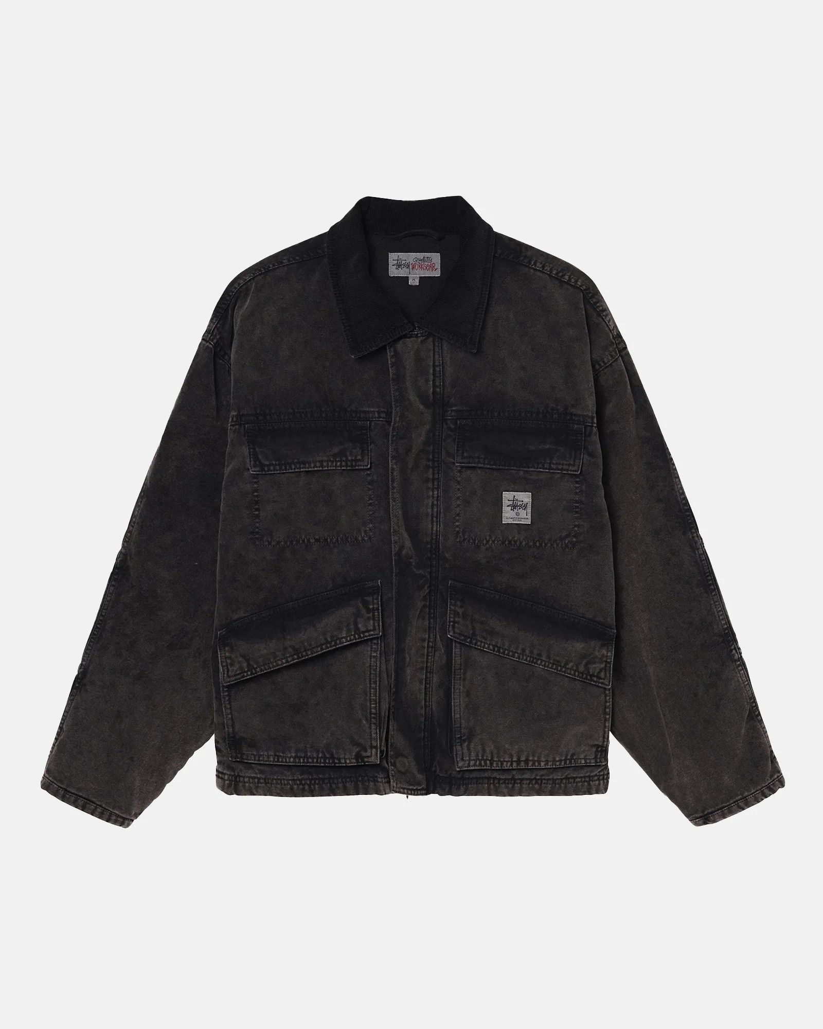 Stussy SHOP JACKET WASHED CANVAS Size US M / EU 48-50 / 2 - 2 Thumbnail