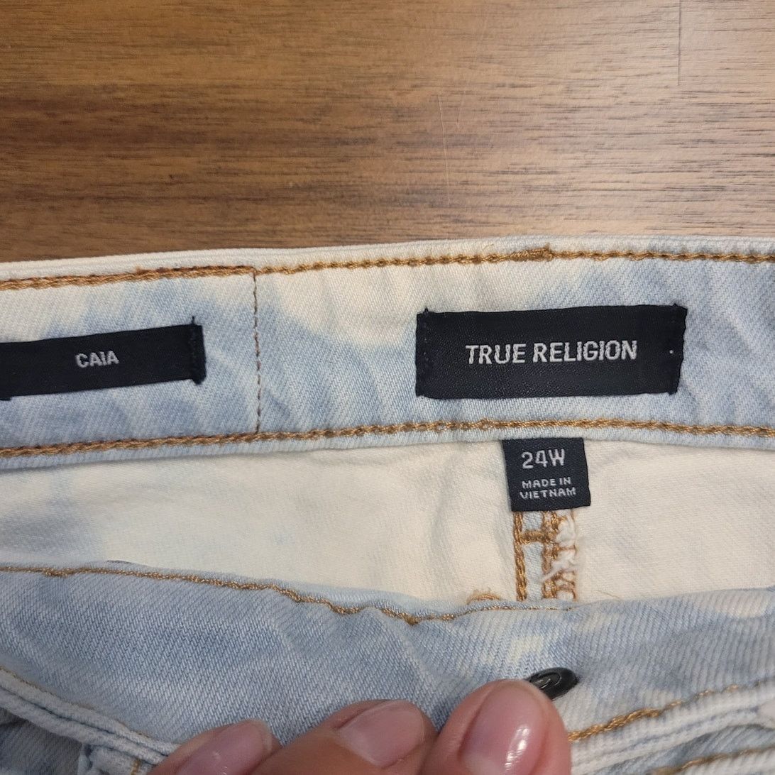True Religion True Religion HR Acid Wash Shorts 24 NWT Thrashed Destroyed Size 24" / US 00 / IT 34 - 3 Thumbnail