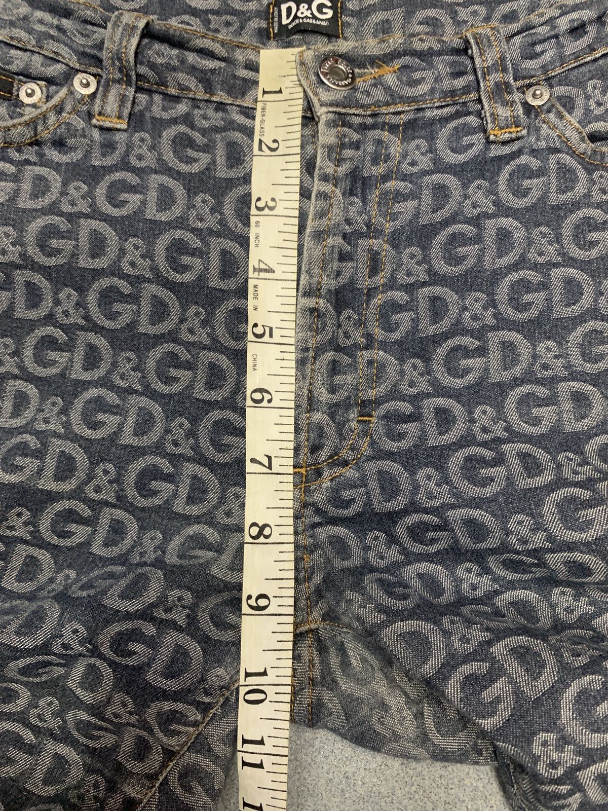 Dolce & Gabbana Vintage 2000s Dolce & Gabbana Monogram Jeans Size US 28 / EU 44 - 20 Thumbnail