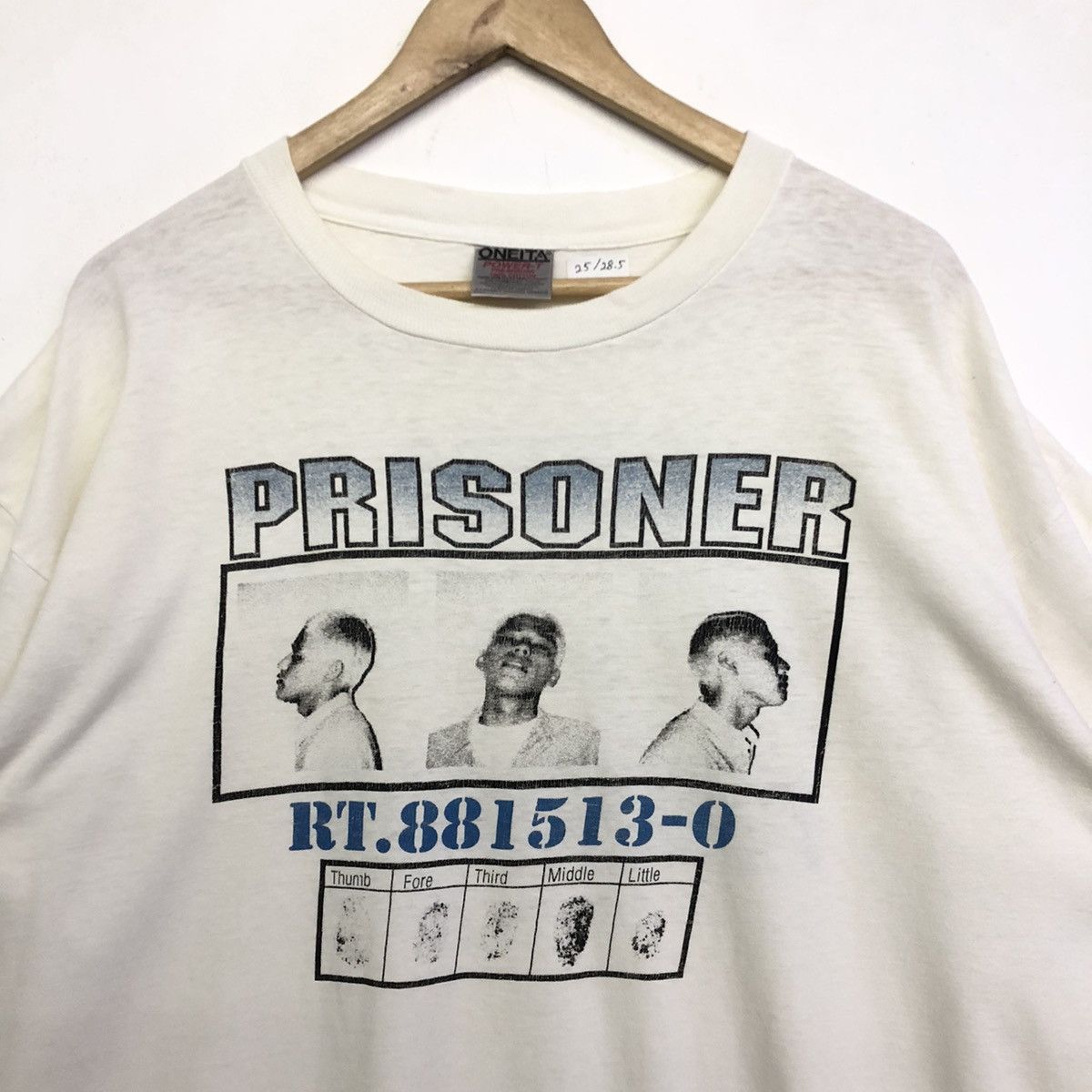 Vintage Vintage Prisoner Capital Punishment Streetwear Tshirt Size US XL / EU 56 / 4 - 3 Thumbnail