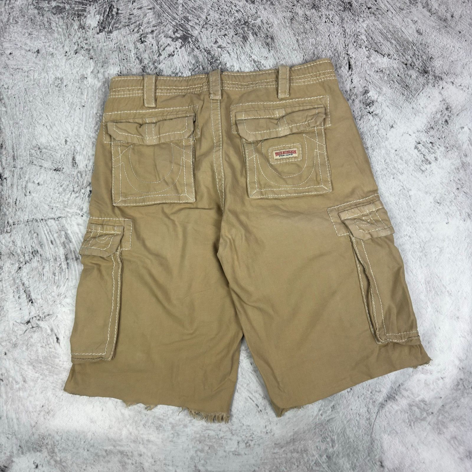 True Religion True Religion Men Beige Cotton Outdoor Hiking Cargo Short 30 Size US 30 / EU 46 - 1 Thumbnail