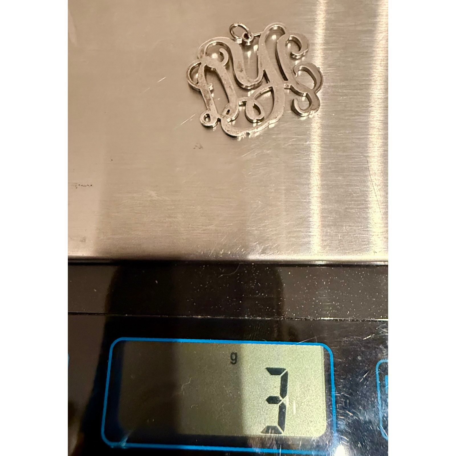 Other Vintage Monogram Sterling Silver 925 Pendant Authentic Size ONE SIZE - 7 Thumbnail