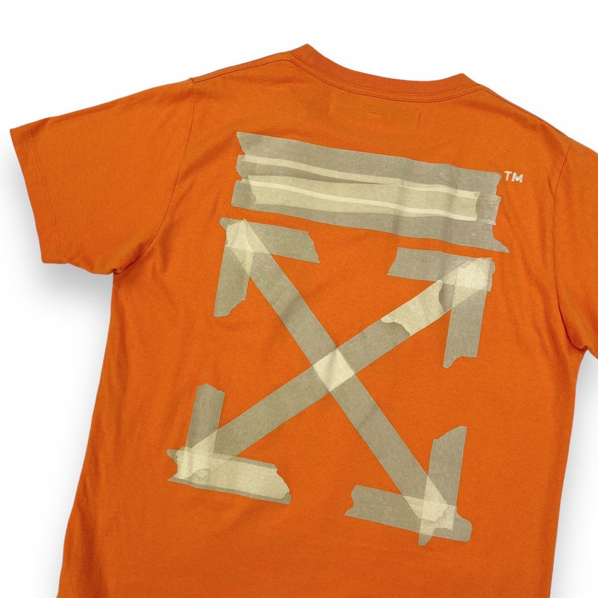 Off-White Off-White Tape Arrows Orange T Shirt Size US L / EU 52-54 / 3 - 1 Thumbnail