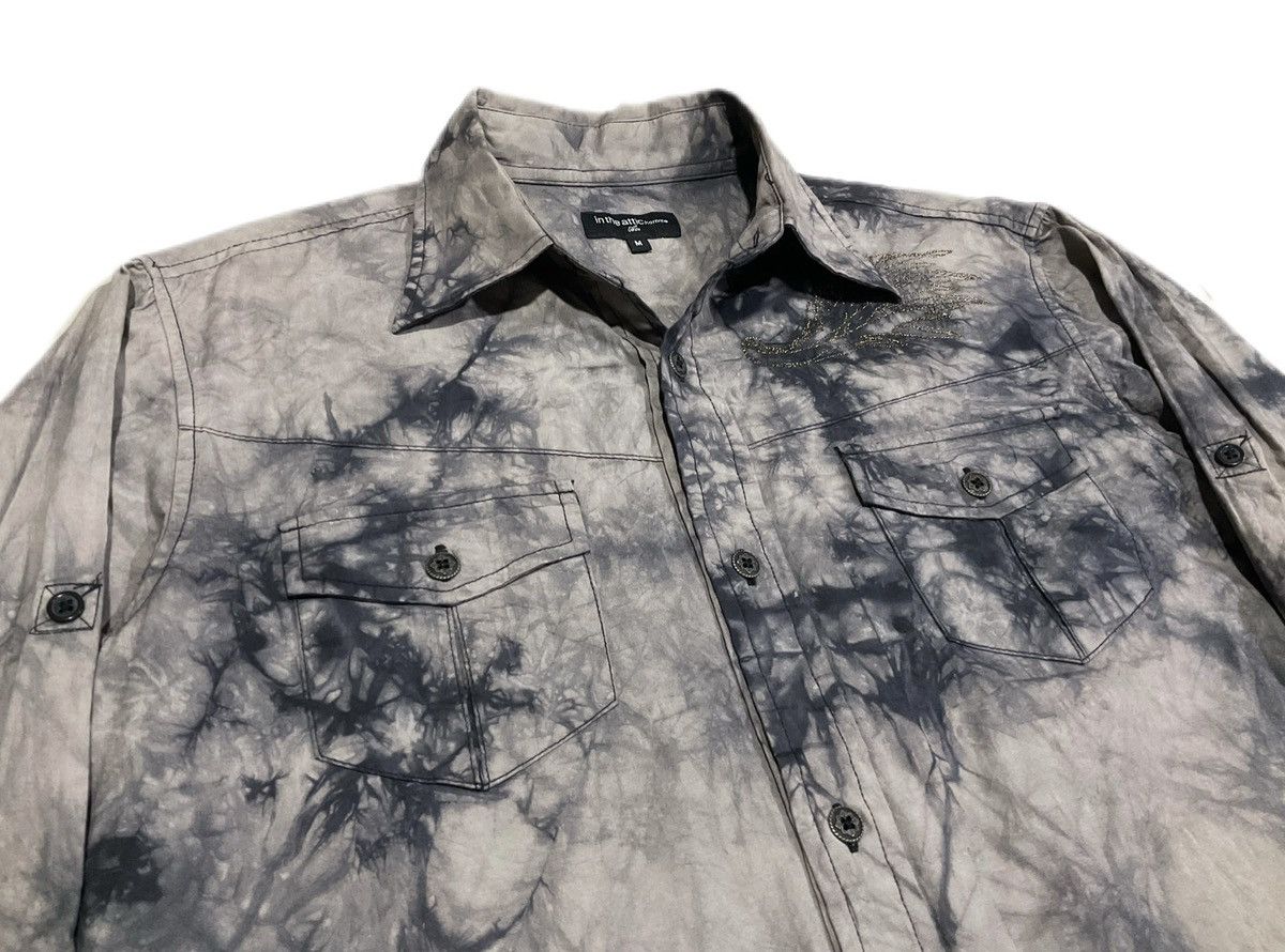 14th Addiction × If Six Was Nine × Japanese Brand 🔥Sick Y2K In The Attic Homme Shirt Acid Phoenix Embroidered Size US M / EU 48-50 / 2 - 1 Thumbnail
