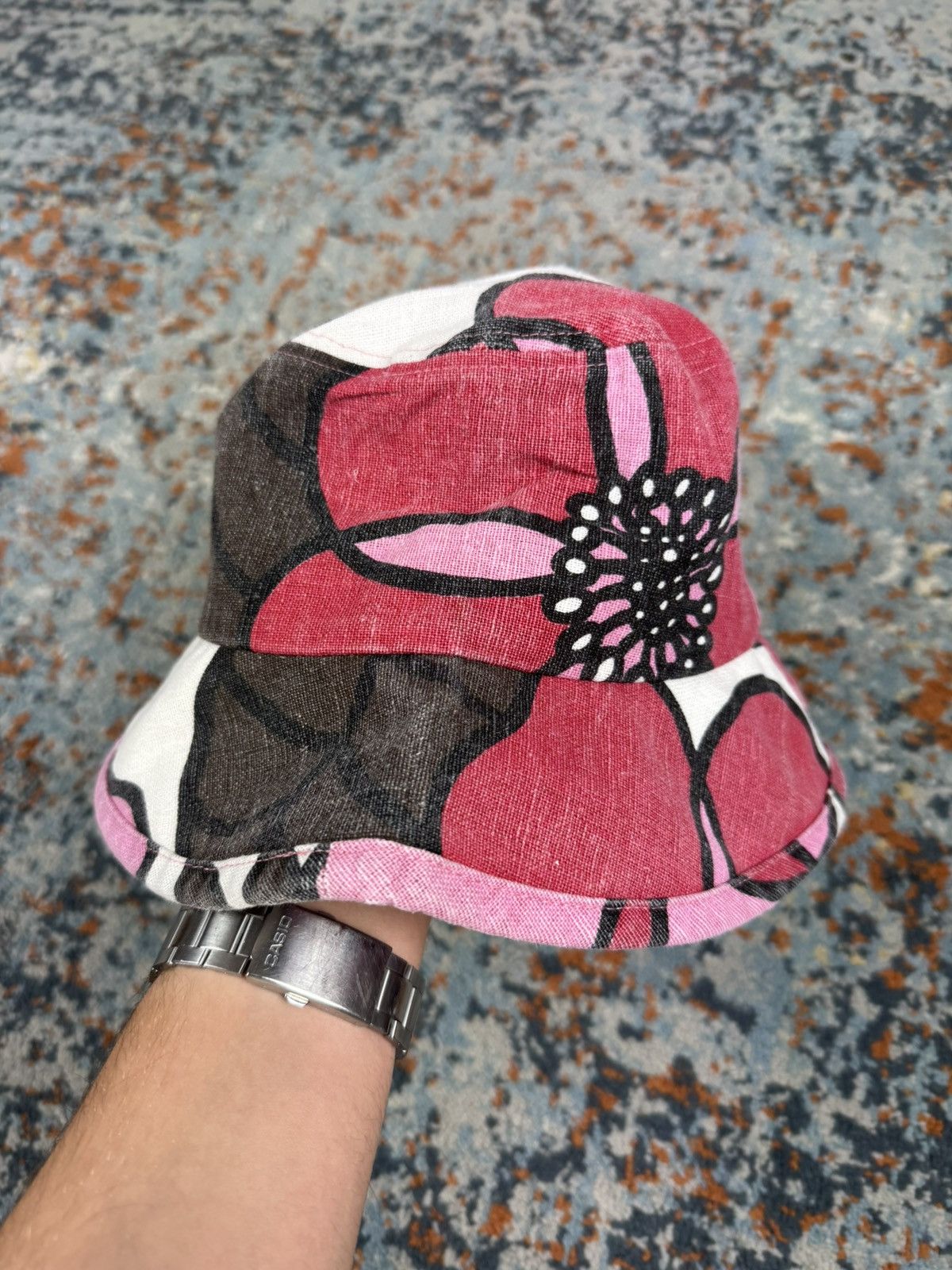 Quiksilver × Vintage Vintage y2k Quiksilver floral print bucket hat Size ONE SIZE - 3 Thumbnail