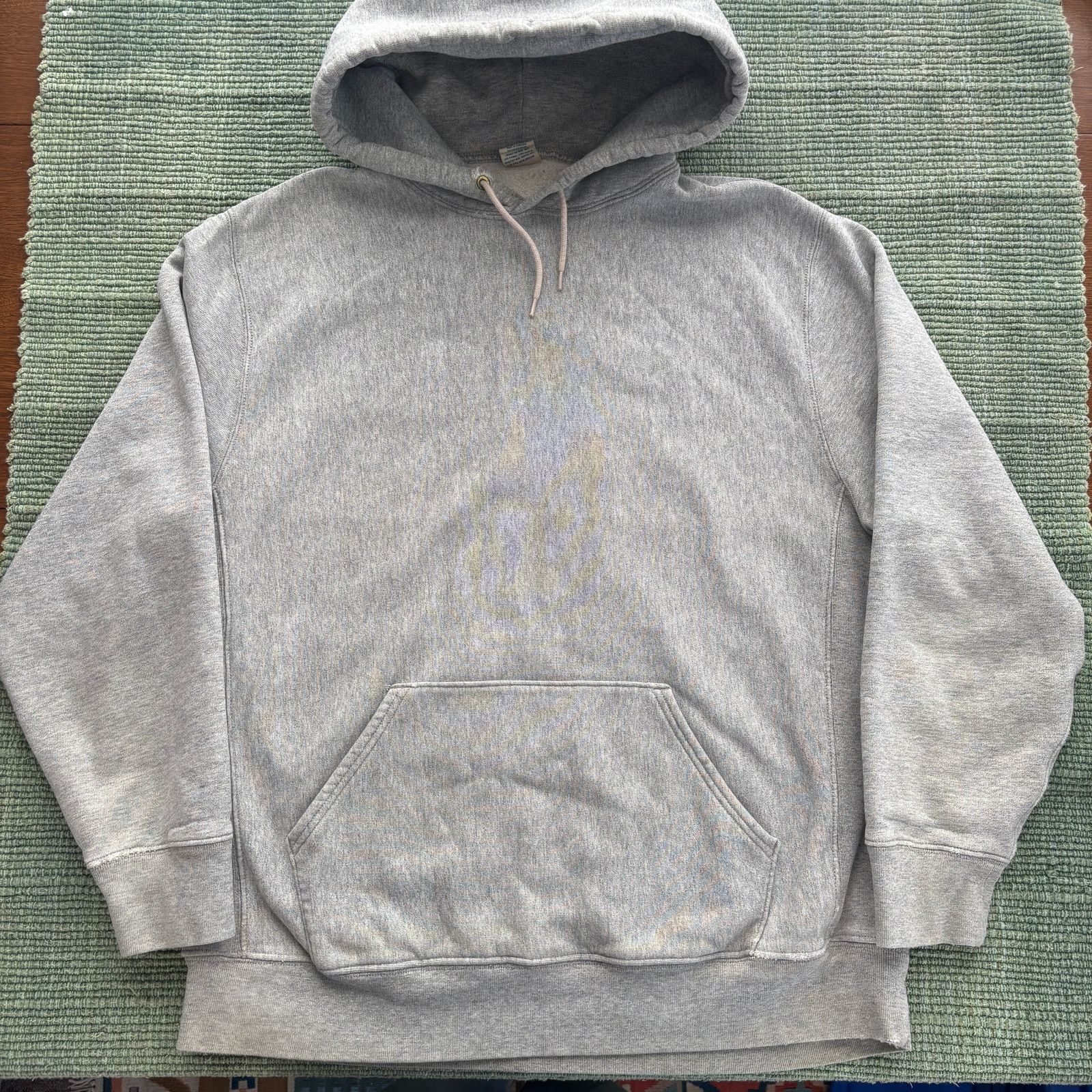 J.Crew × Vintage Gray J Crew Reverse Weave Sweatshirt Hoodie XL Distressed Size US XL / EU 56 / 4 - 1 Thumbnail