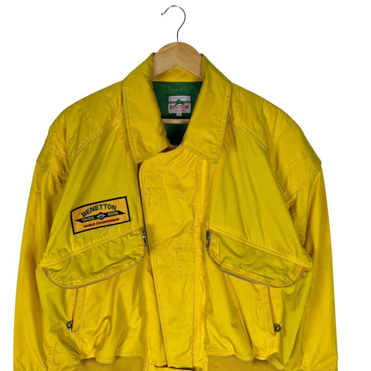 Benetton 🌟BENETTON FORMULA RACING TEAM BOMBER JACKET Size US S / EU 44-46 / 1 - 4 Thumbnail