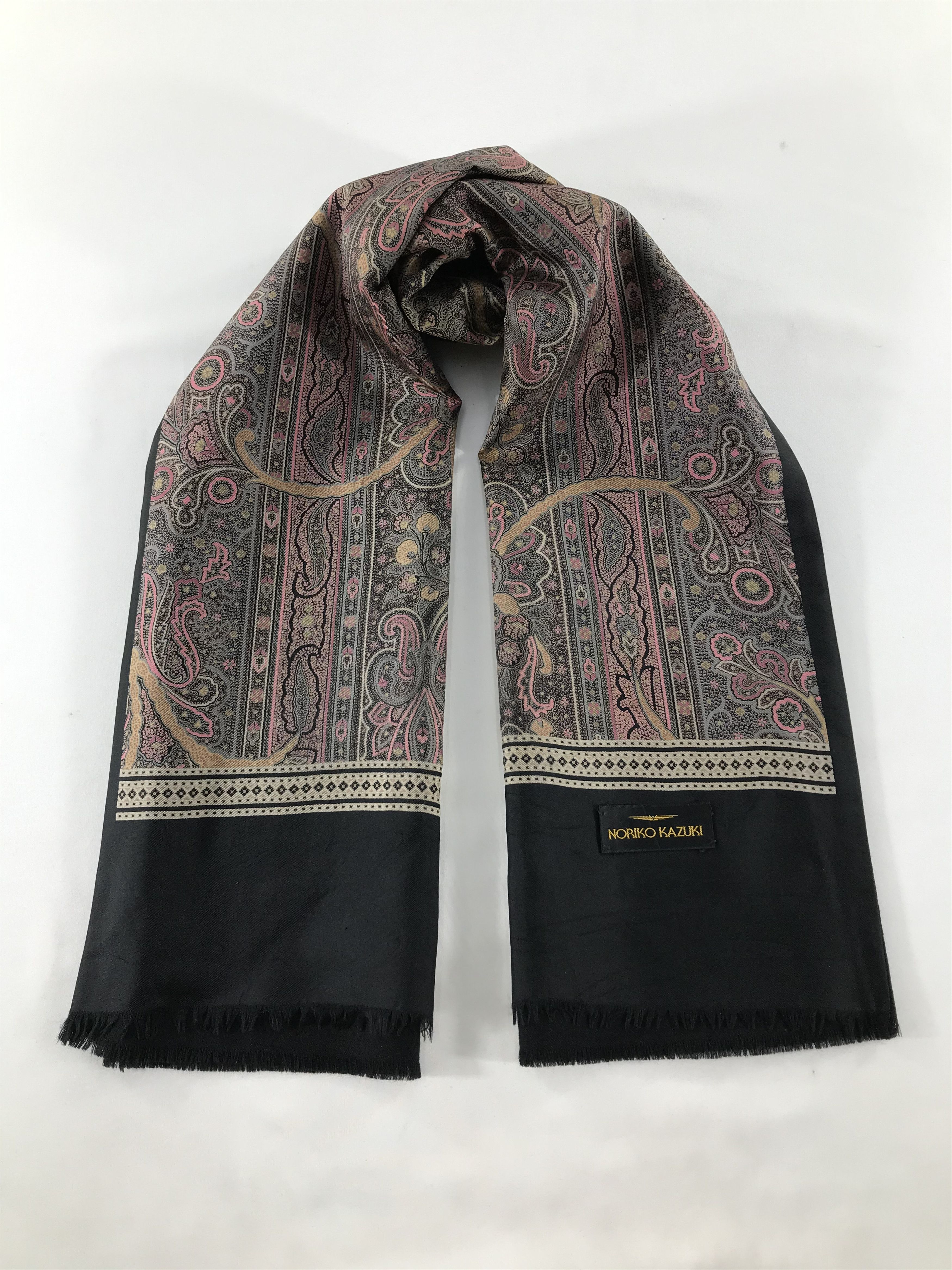 Vintage Noriko Kazuki Silk Scarf