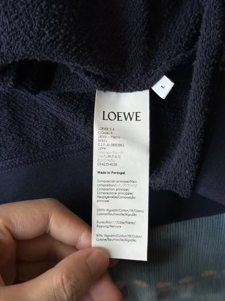 Loewe loewe Blue pullover sweatshirt 2505-Nextarrow Size US L / EU 52-54 / 3 - 3 Thumbnail