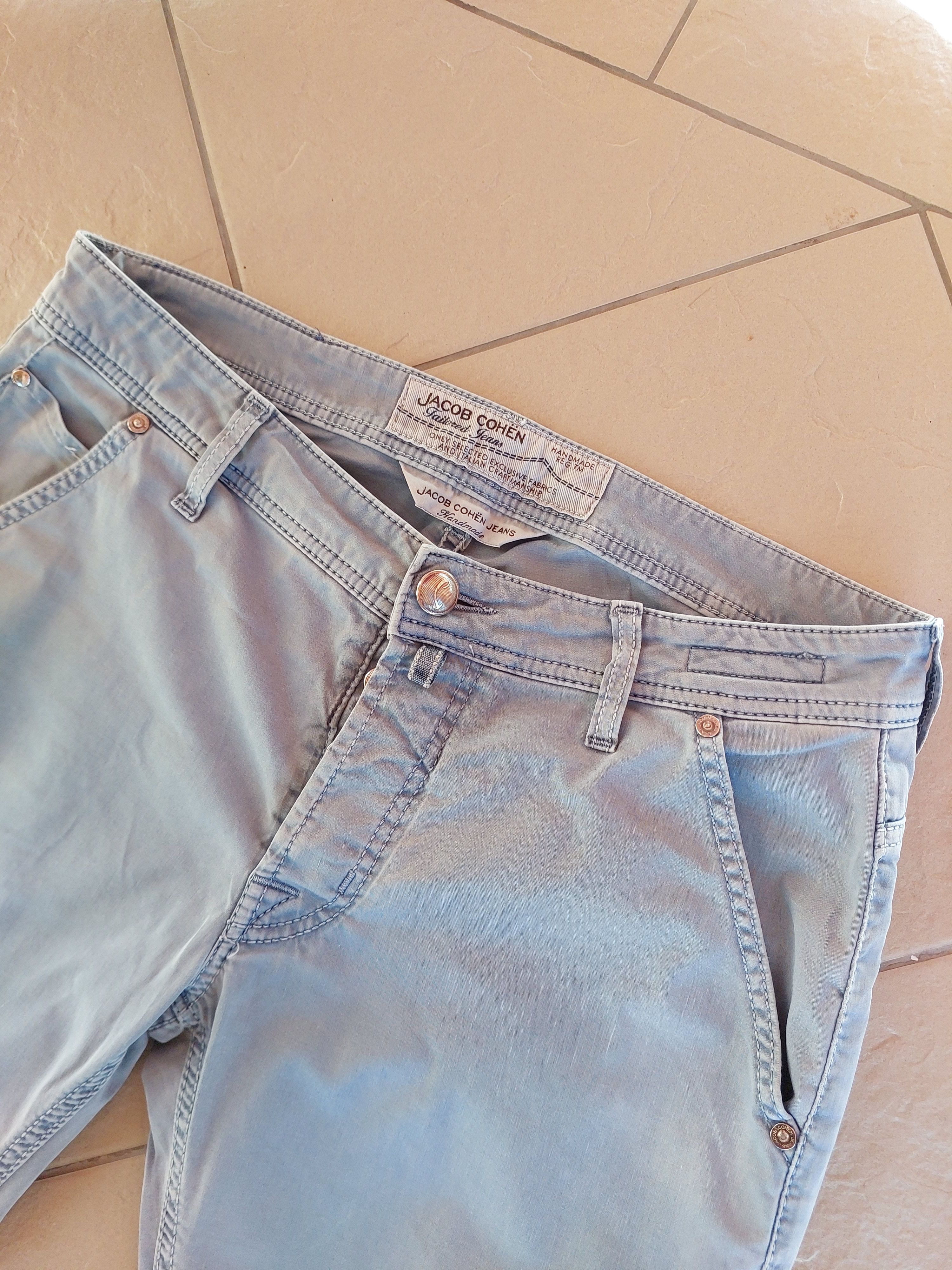 Jacob Cohen Jacob Cohen Light Blue Pants Type 613 Size 33 Size US 33 - 2 Thumbnail