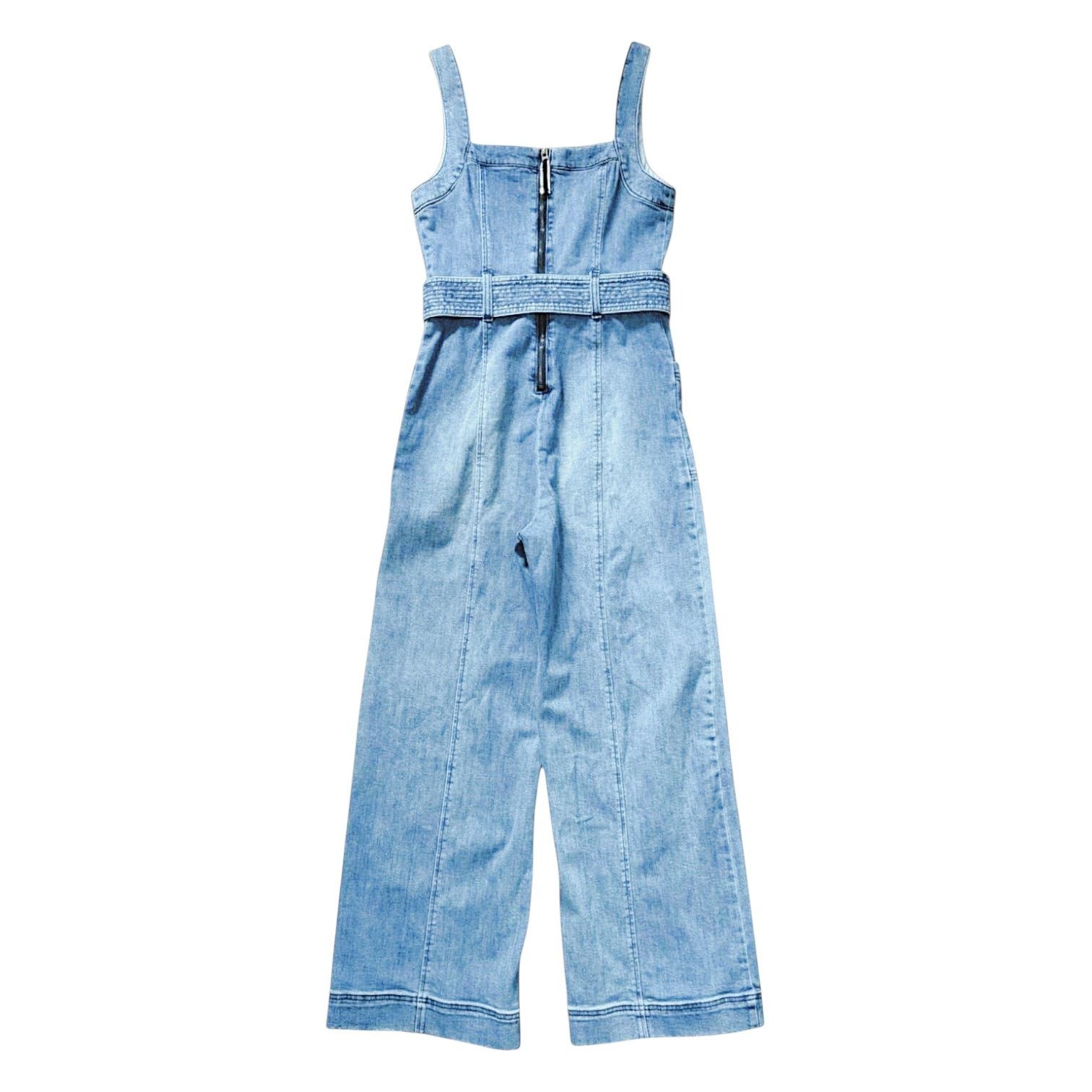 Anthropologie Anthropologie Blue Denim Jumper | Size 6 Size 28" / US 6 / IT 42 - 2 Thumbnail