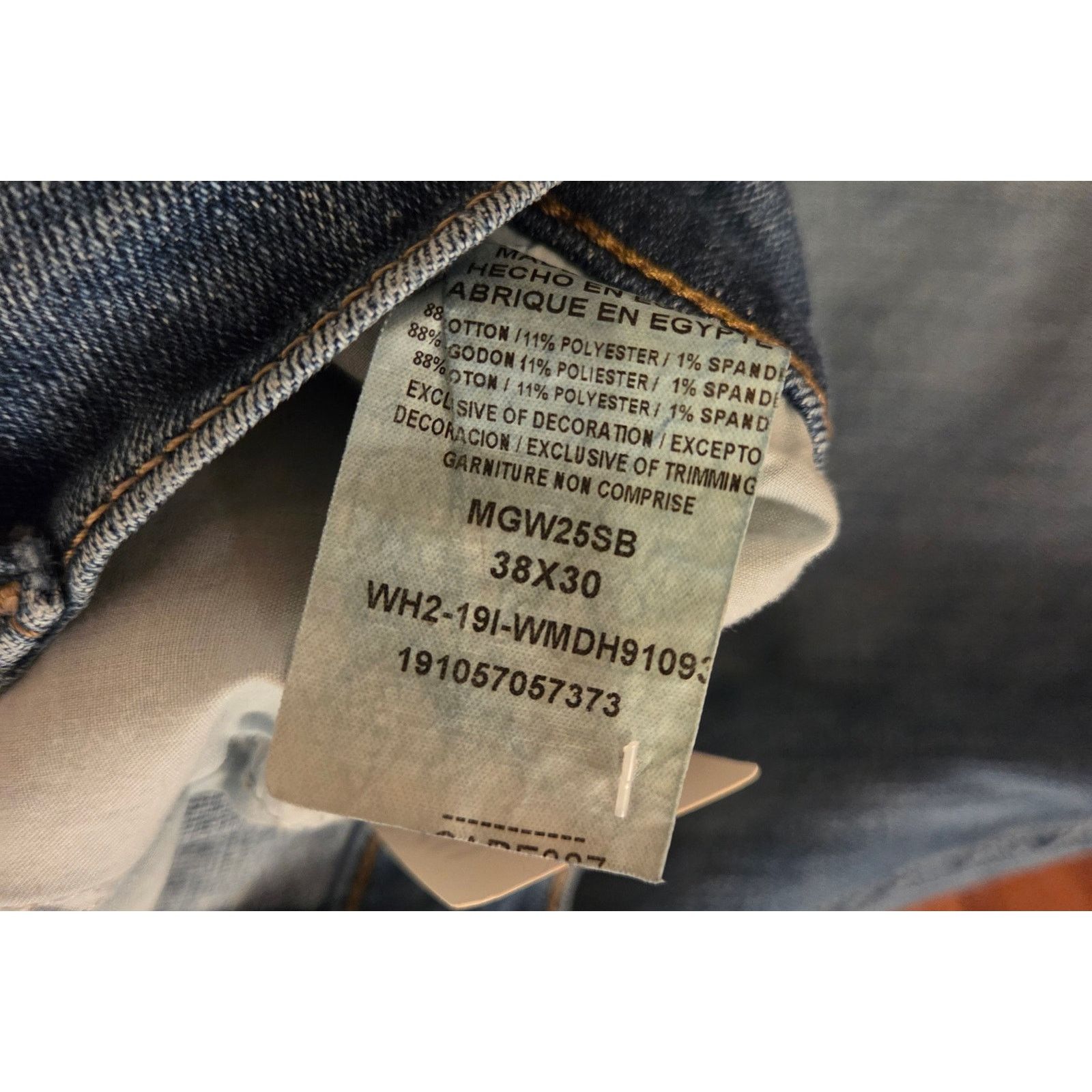 Wrangler Wrangler Mens Regular Fit Acid Wash Blue Denim Jeans 38x30 Size US 38 / EU 54 - 6 Thumbnail