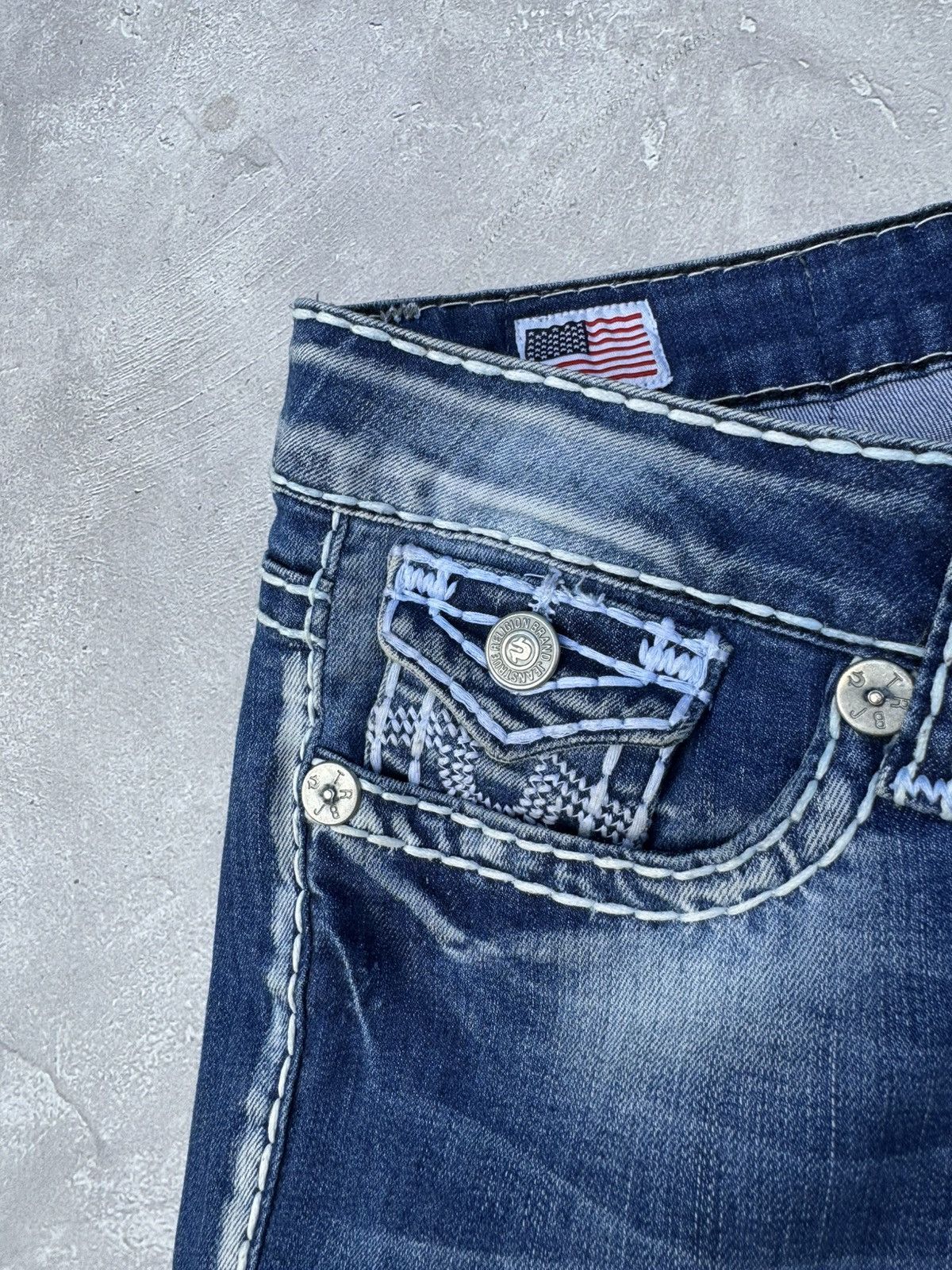 True Religion Vintage True Religion Made in USA Skini Jeans Size 31" - 7 Thumbnail