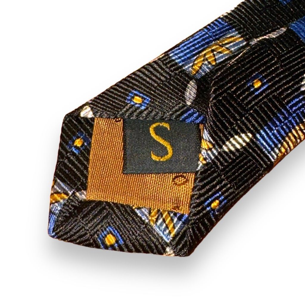 Robert Talbott Robert Talbott Studio Blue & Black Handmade in USA Tie Size ONE SIZE - 5 Thumbnail