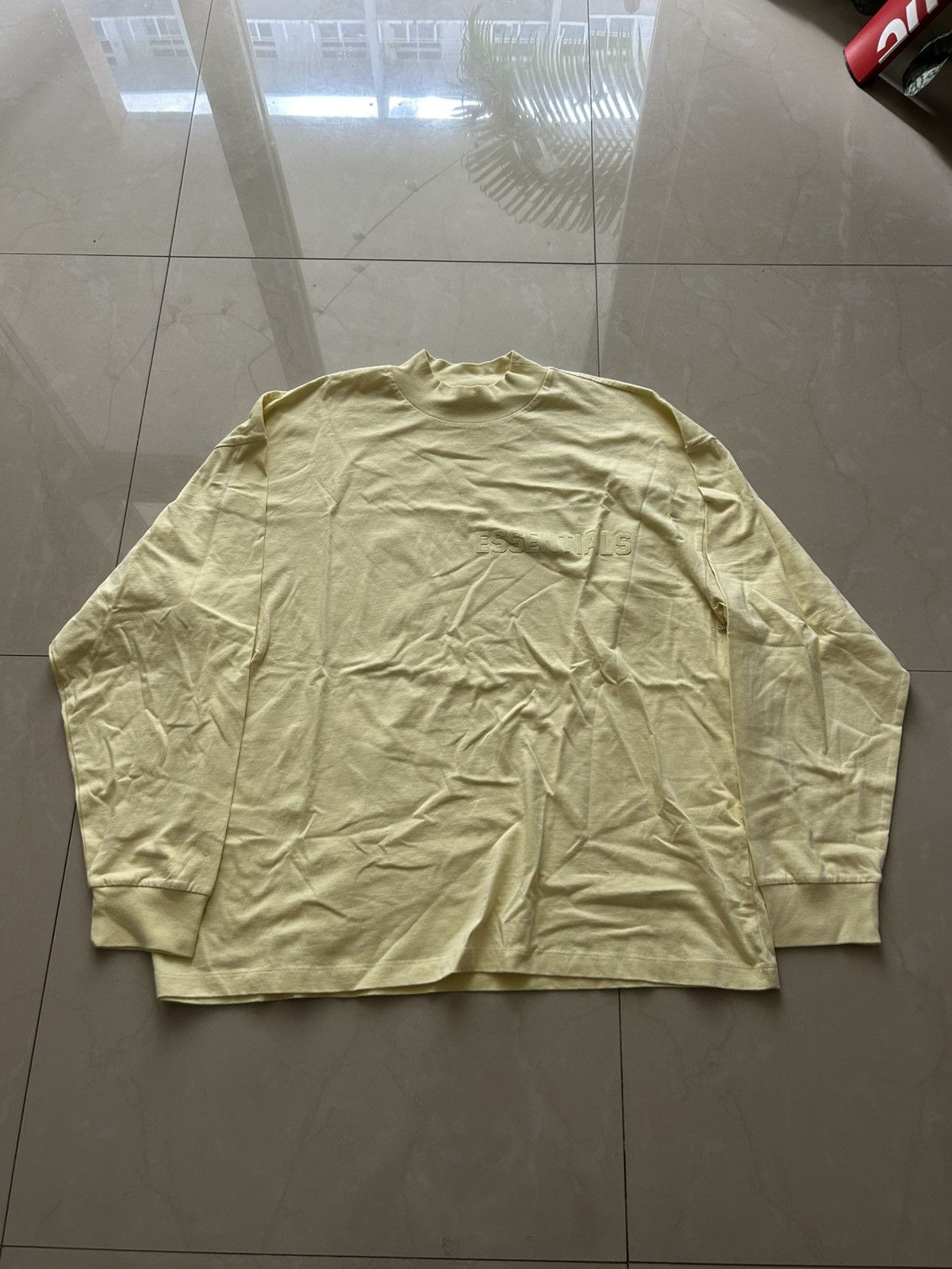 Essentials Fear Of God Canary Mockneck Long Sleeve Size US XXL / EU 58 / 5 - 2 Thumbnail
