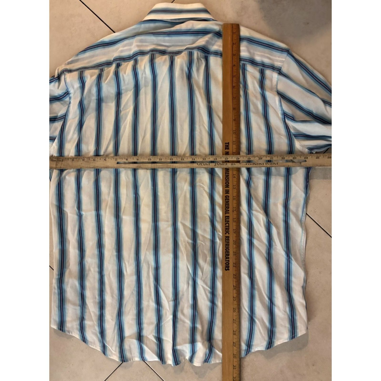 Robert Graham Robert Graham Shirt Mens Large Blue White Striped Button Up Long Sleeve Classic Size US L / EU 52-54 / 3 - 6 Thumbnail