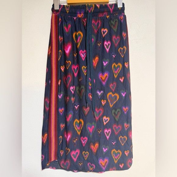 Farm Rio FARM Rio Heart Print Knit Set (Top & Skirt /2pc Set) – (XS) Size XS / US 0-2 / IT 36-38 - 4 Thumbnail
