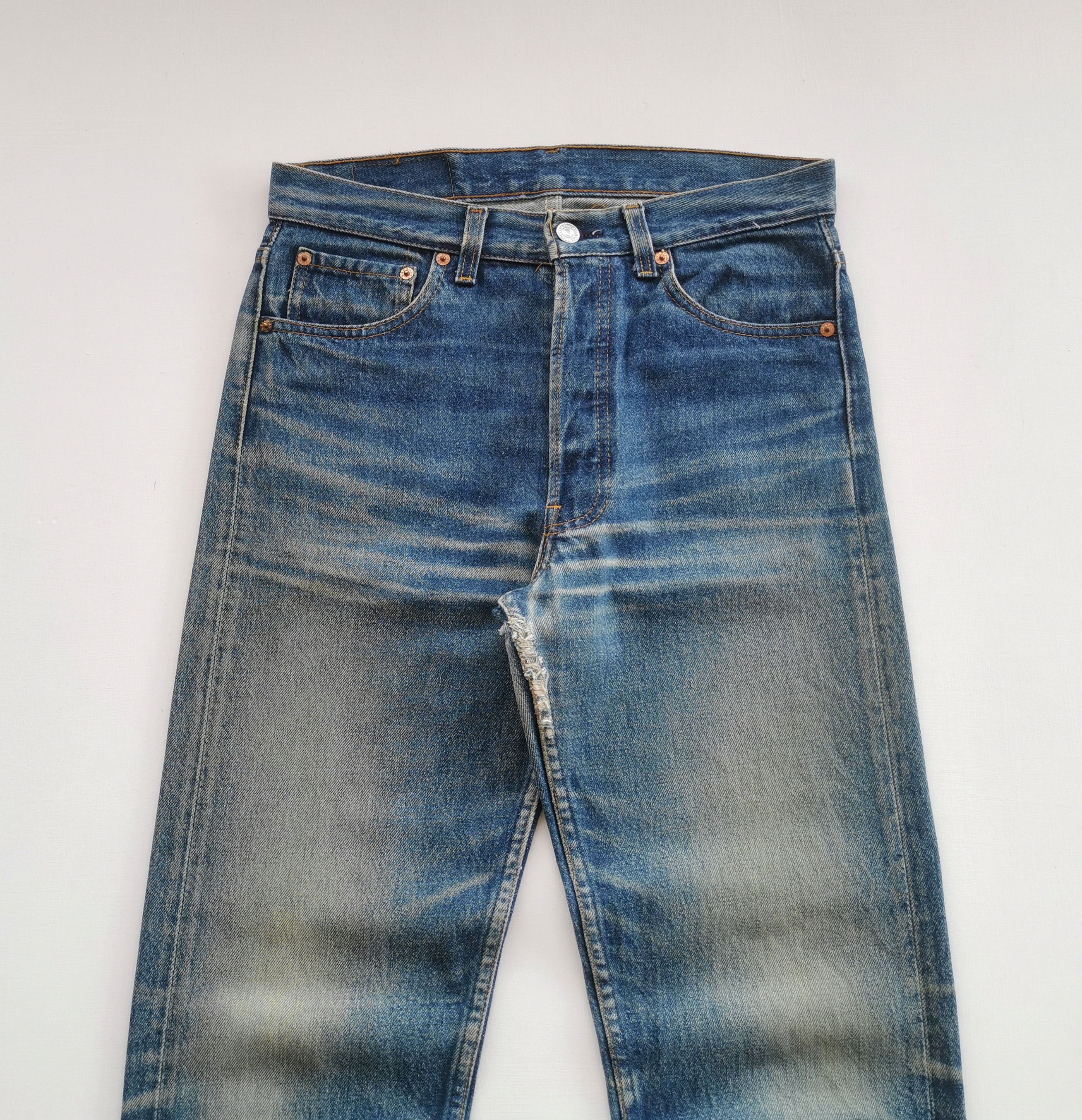 Levi's Vintage Levi’s 501 damage denim Size US 30 / EU 46 - 4 Thumbnail