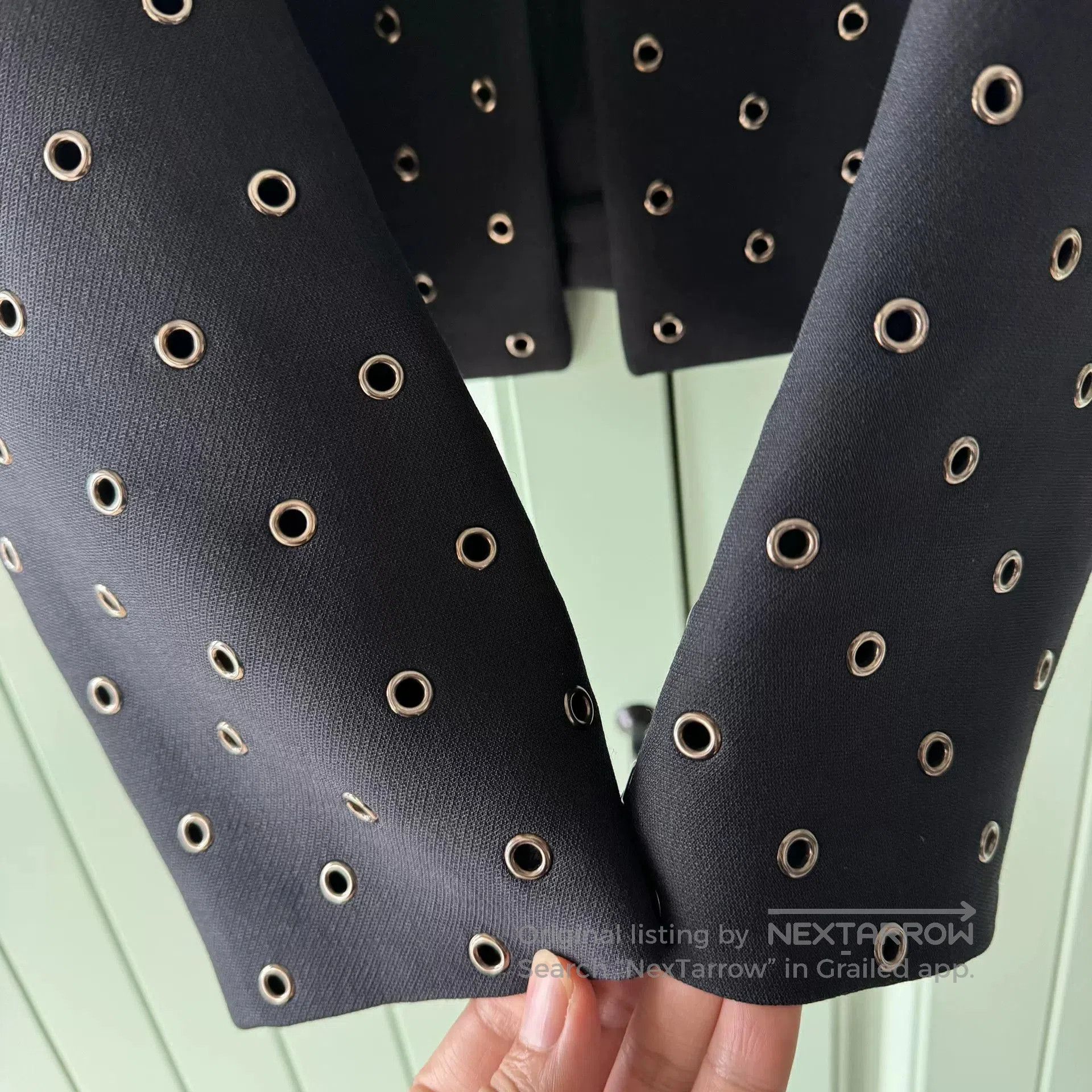 Dior Christian Dior Black Rivet Jacket. Size S / US 4 / IT 40 - 6 Thumbnail