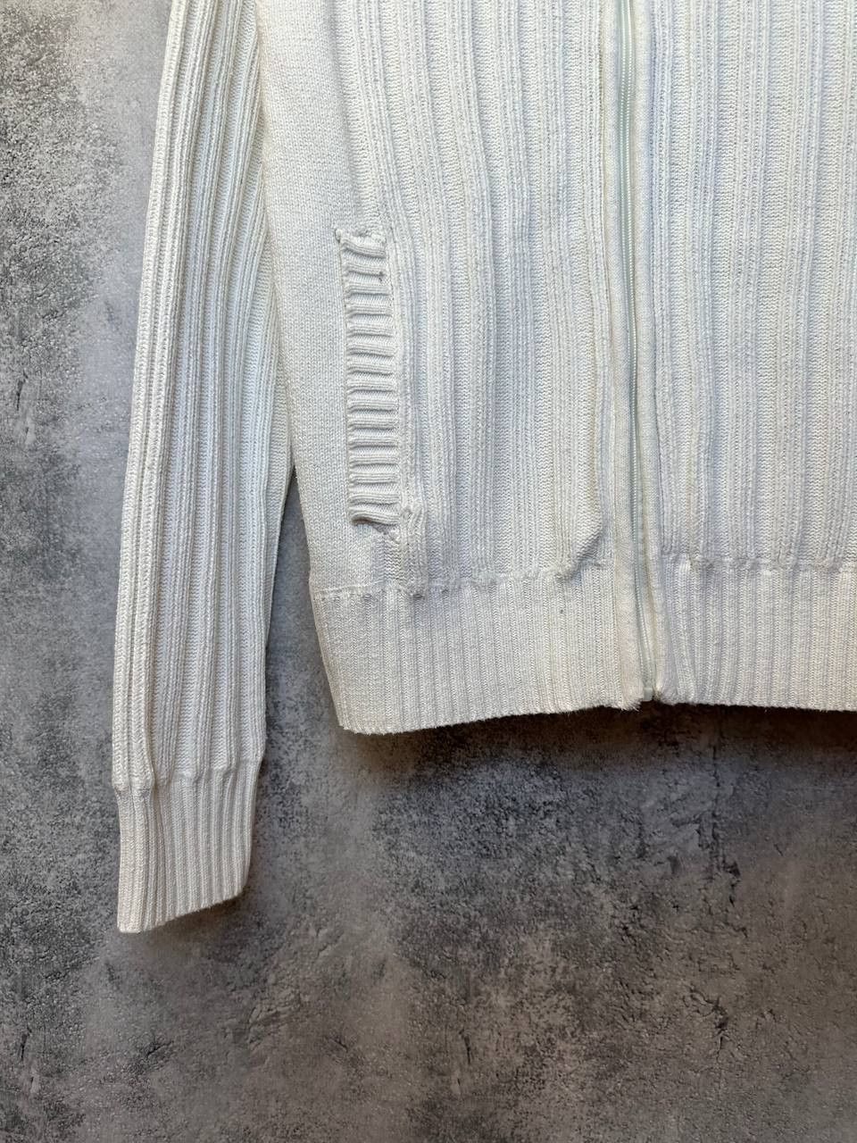 Schott × Vintage Schott Full Zip Ribbed Sweater with Patch Logo Vintage NYC Size US M / EU 48-50 / 2 - 7 Thumbnail