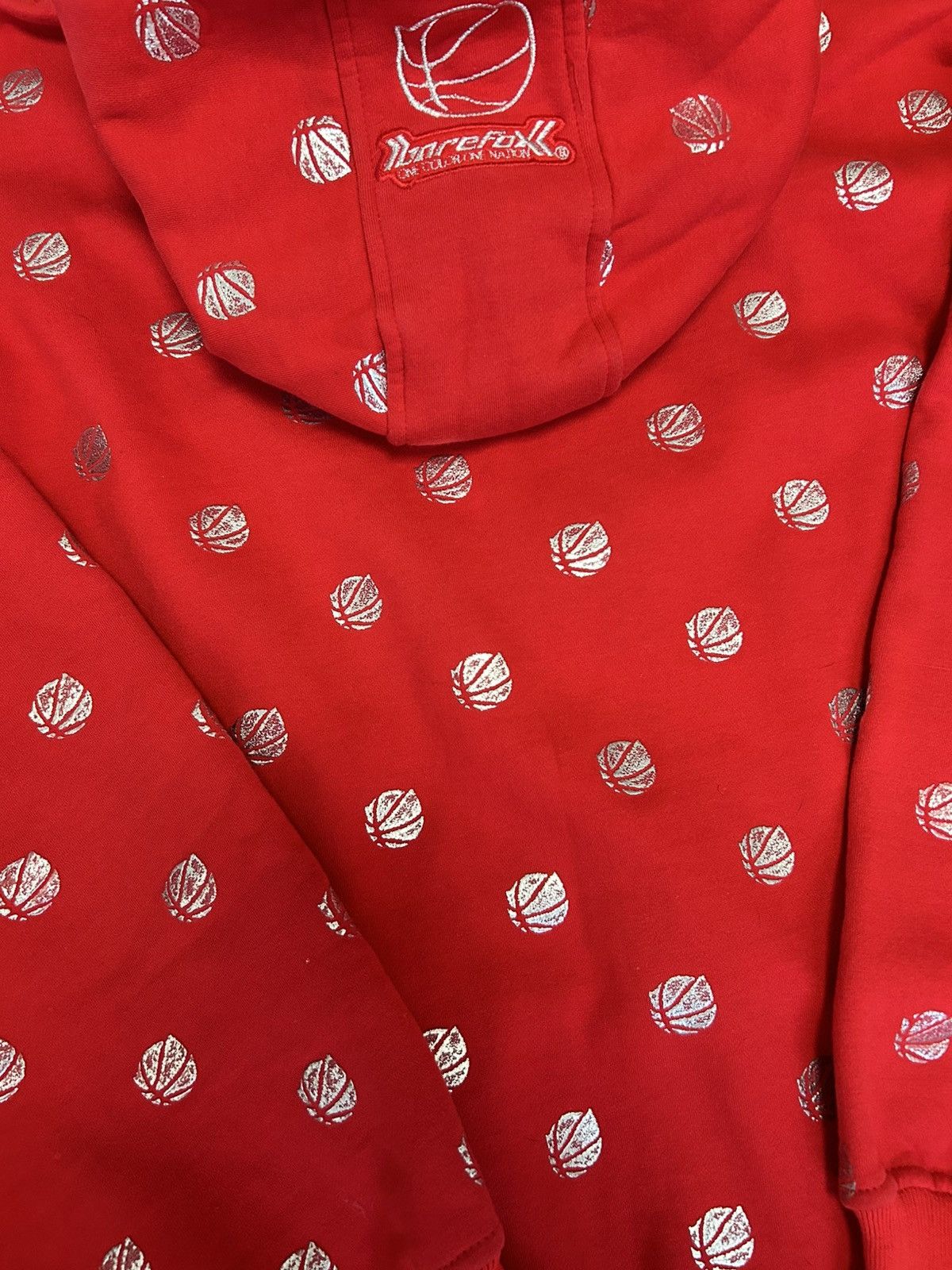Bare Fox Vintage Y2K Barefox All-Over Print Basketball Zip-Up Hoodie Size US XXL / EU 58 / 5 - 6 Thumbnail