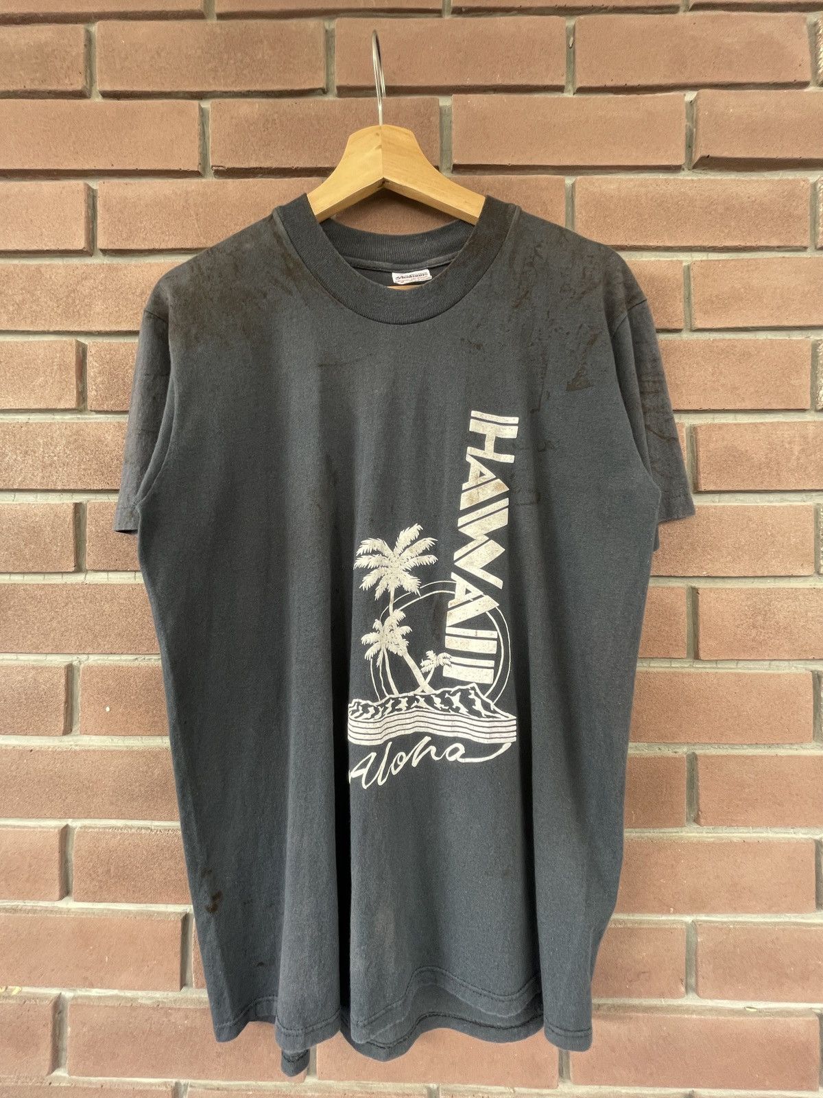 Vintage 80’s Hawaii Stedman Vintage T-Shirt Size US M / EU 48-50 / 2 - 1 Thumbnail