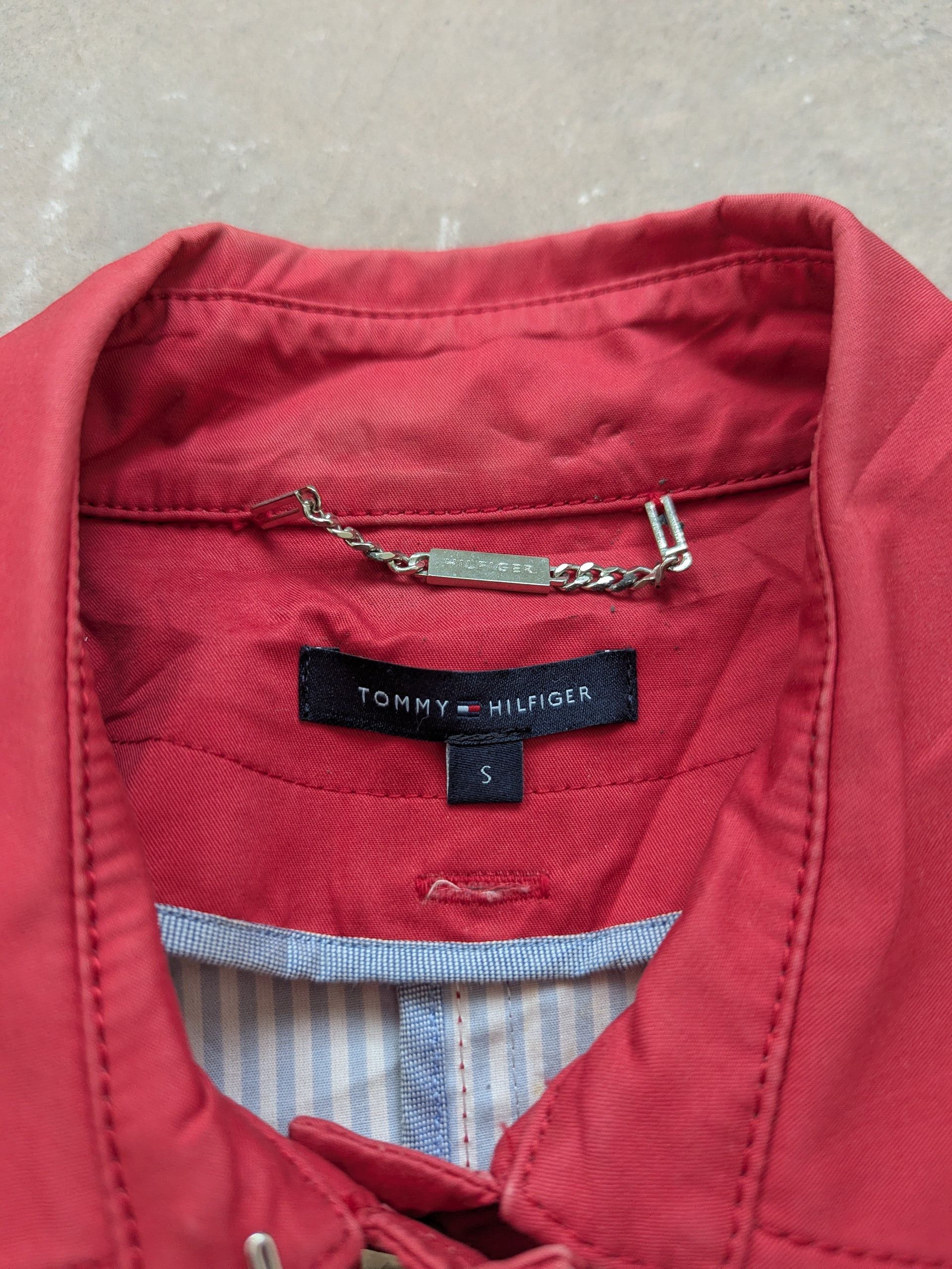 Tommy Hilfiger × Vintage Tommy Hilfiger Trench Coat Red Women Size S / US 4 / IT 40 - 11 Thumbnail