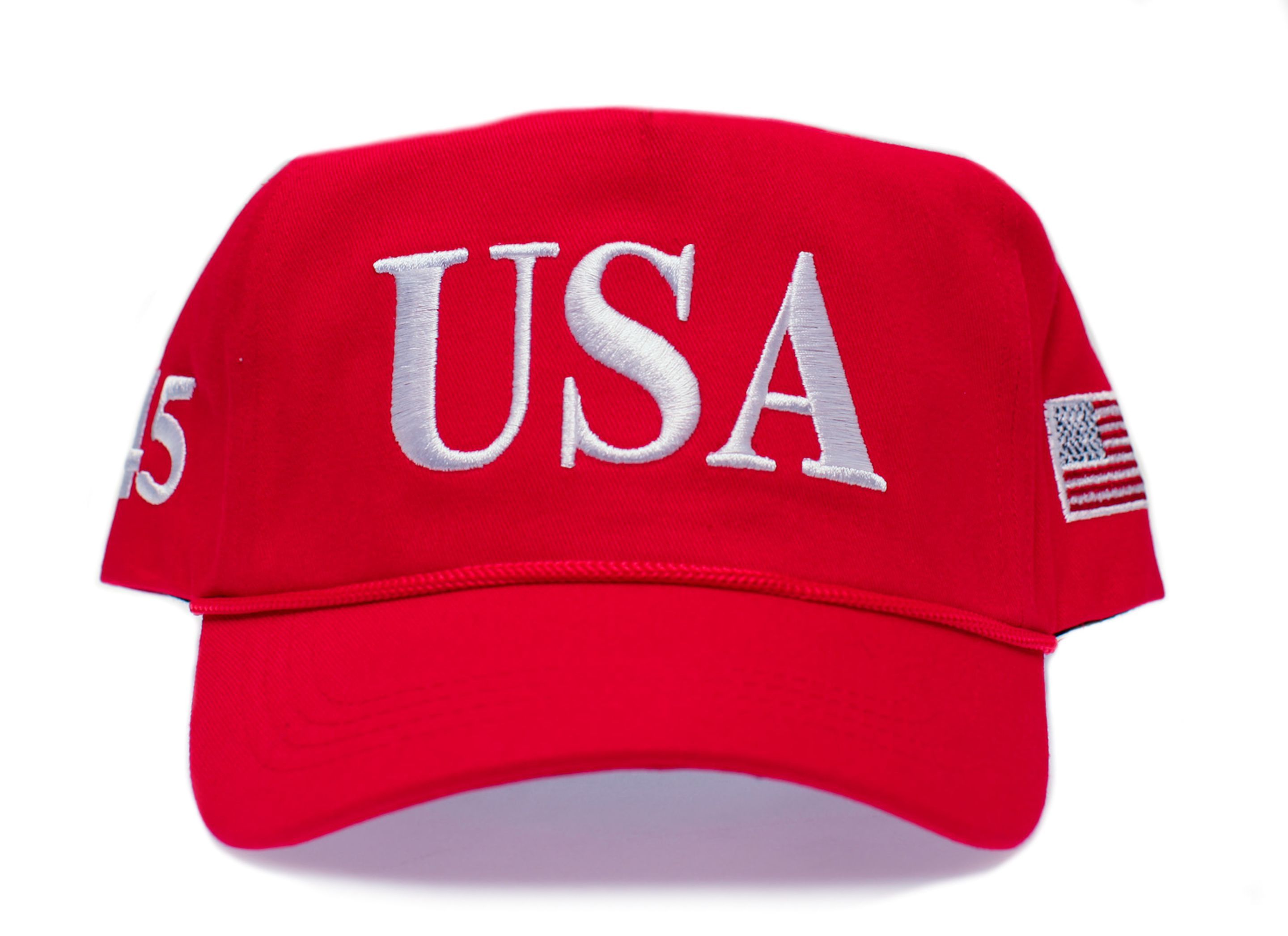 Other USA 45 Flag Hat MAGA Trump Make America Great Again Red Size ONE SIZE - 1 Thumbnail