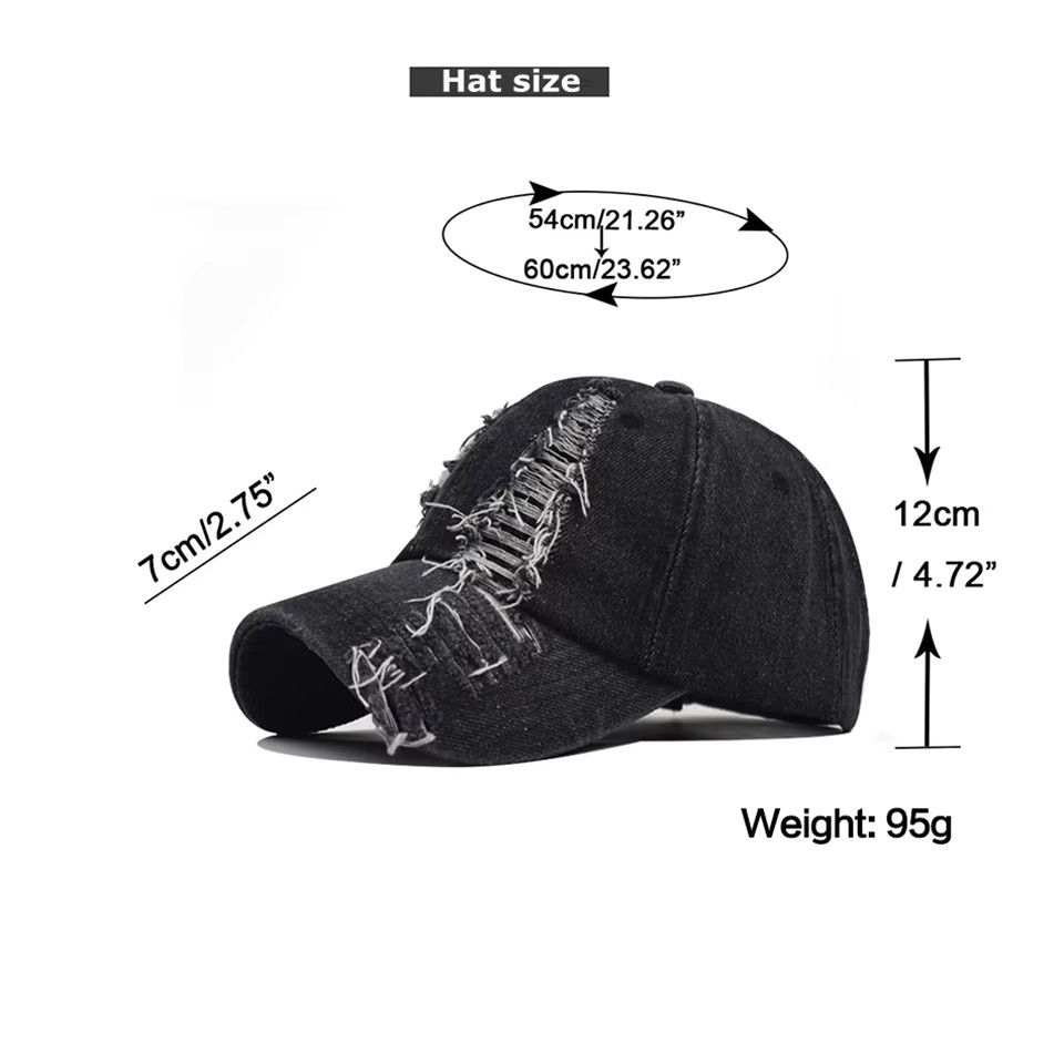 Other Distressed Baseball Y2K Cap Washed Size ONE SIZE - 5 Thumbnail