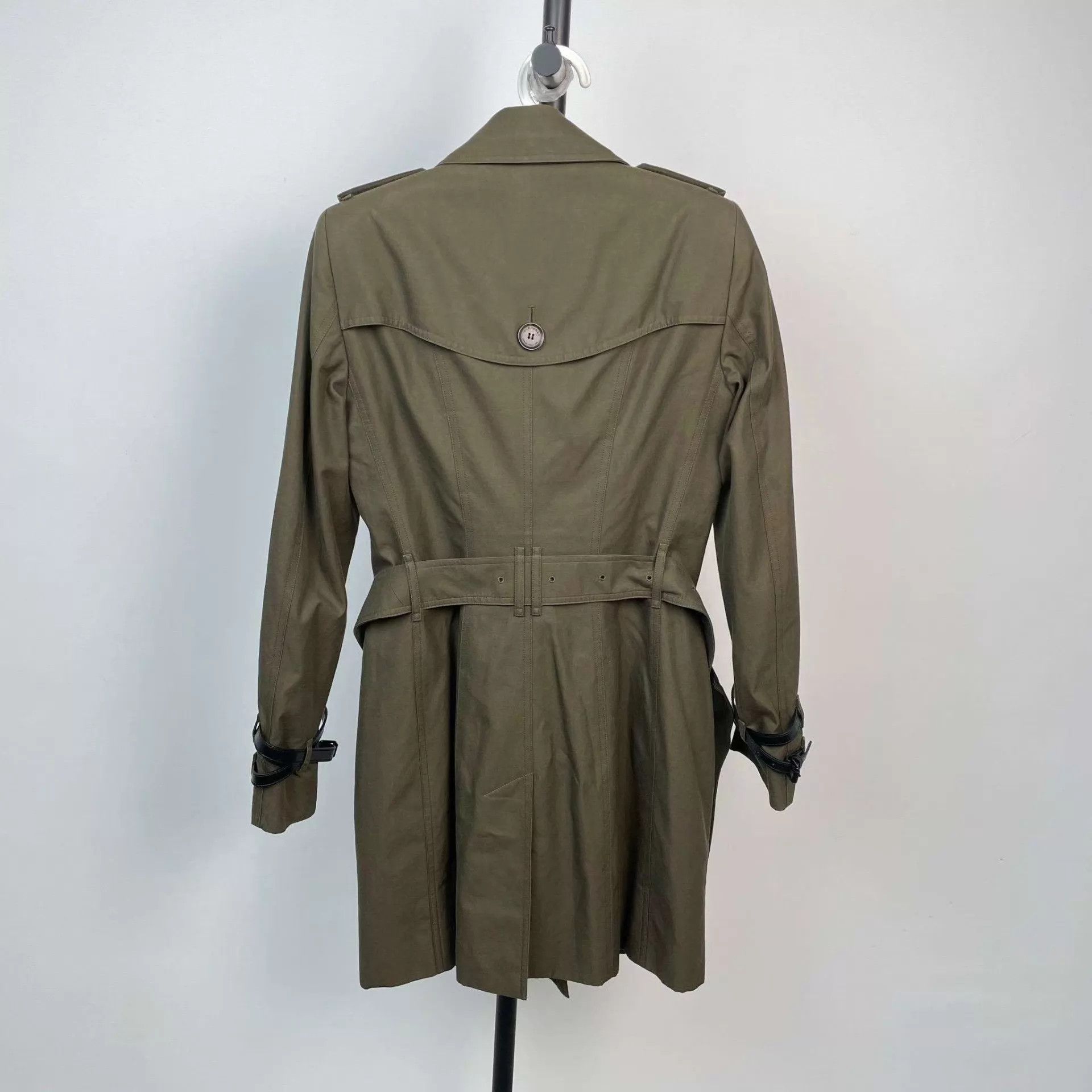 Burberry Burberry light green cotton trench coat 170/80A Size XS / US 0-2 / IT 36-38 - 2 Thumbnail