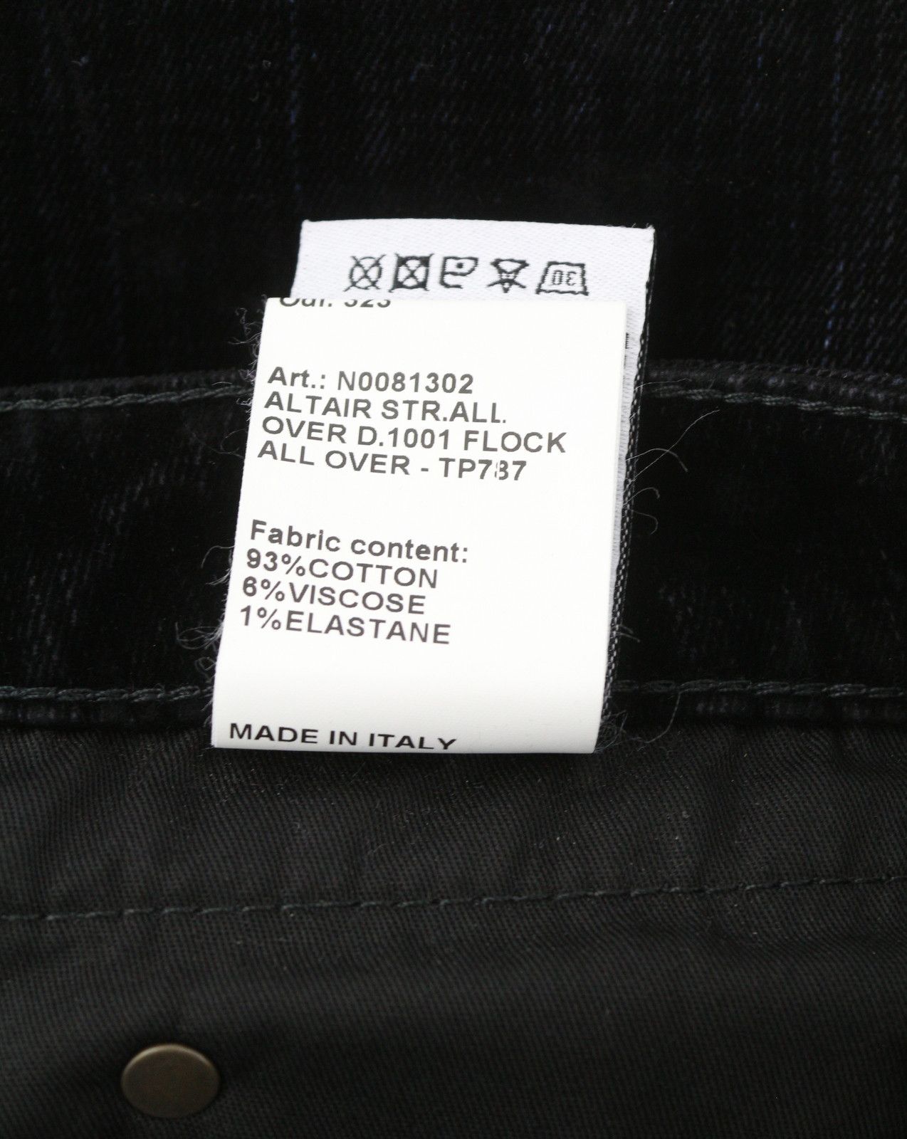 R13 BOY STRAIGHT 27 Flocked Black Velvet Ankle Zip 85813 Size 27" / US 4 / IT 40 - 10 Thumbnail